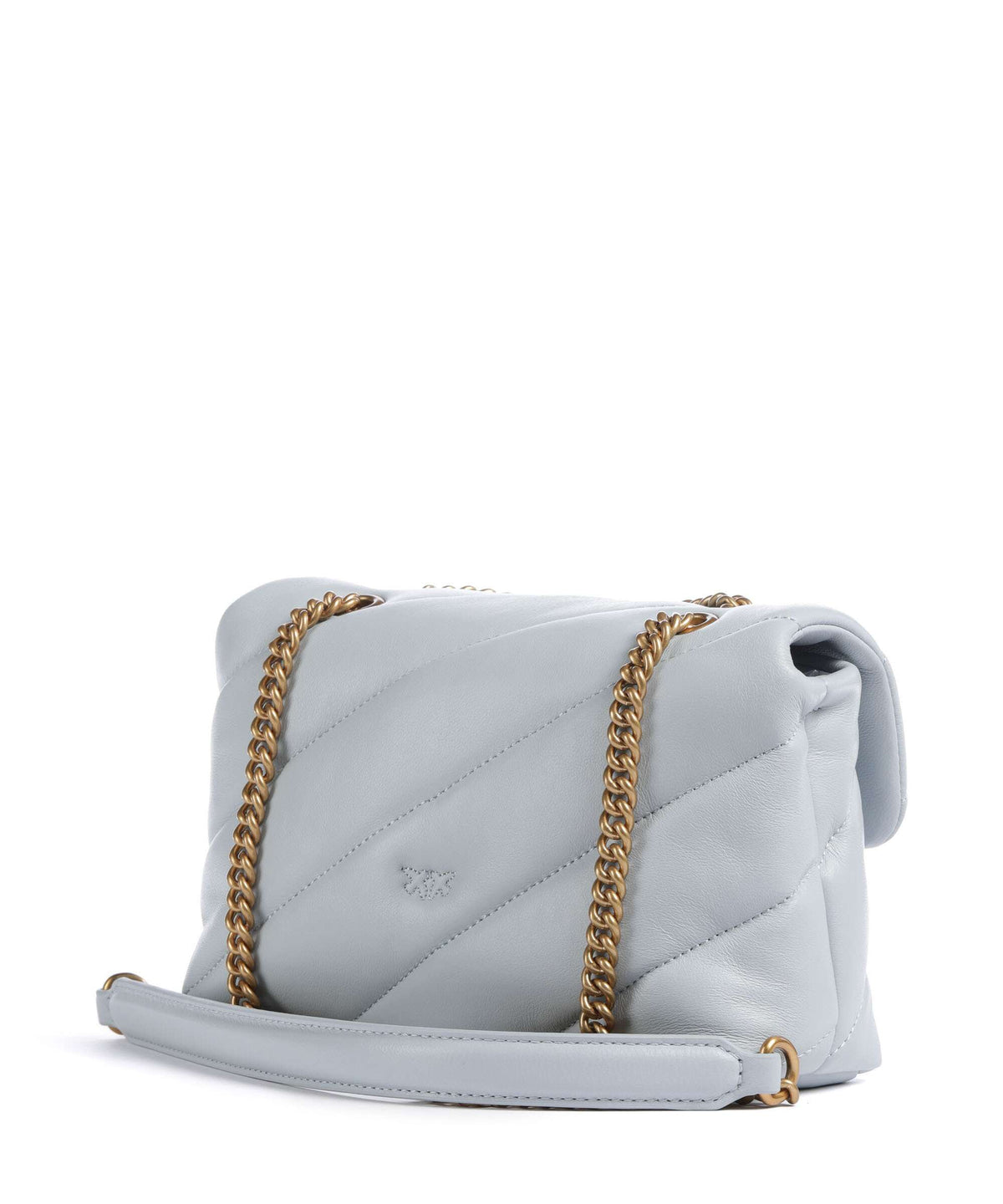 Pinko Love Puff Mini Shoulder bag azzurro celeste/antique gold