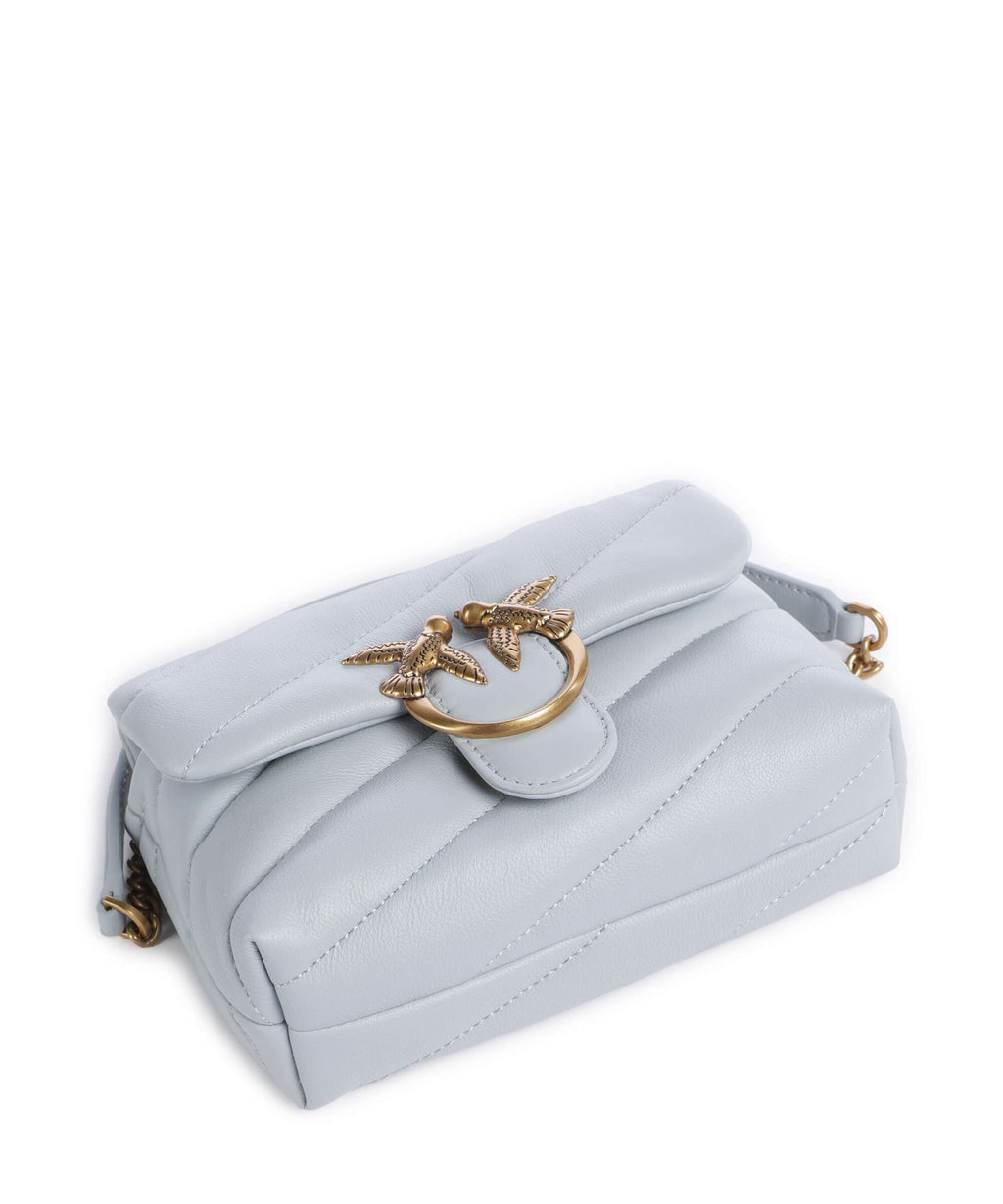 Pinko Love Puff Baby Shoulder bag azzurro celeste/antique gold