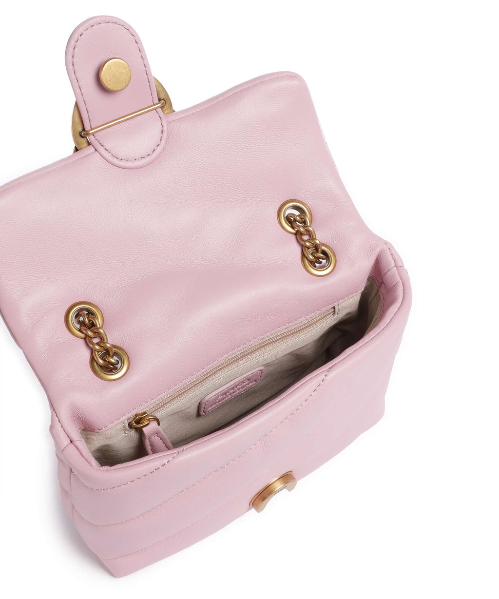 Pinko Love Puff Baby Shoulder bag rosa chiaro/antique gold