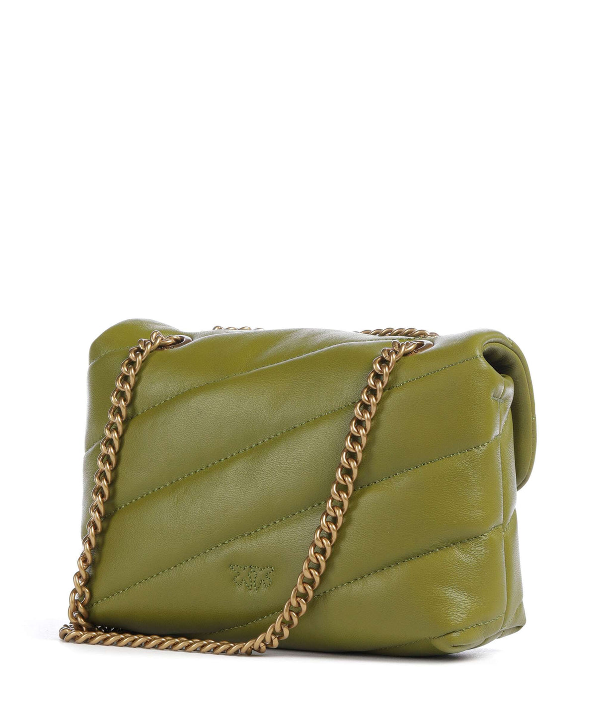 Pinko Love Puff Baby Shoulder bag verde erba/antique gold