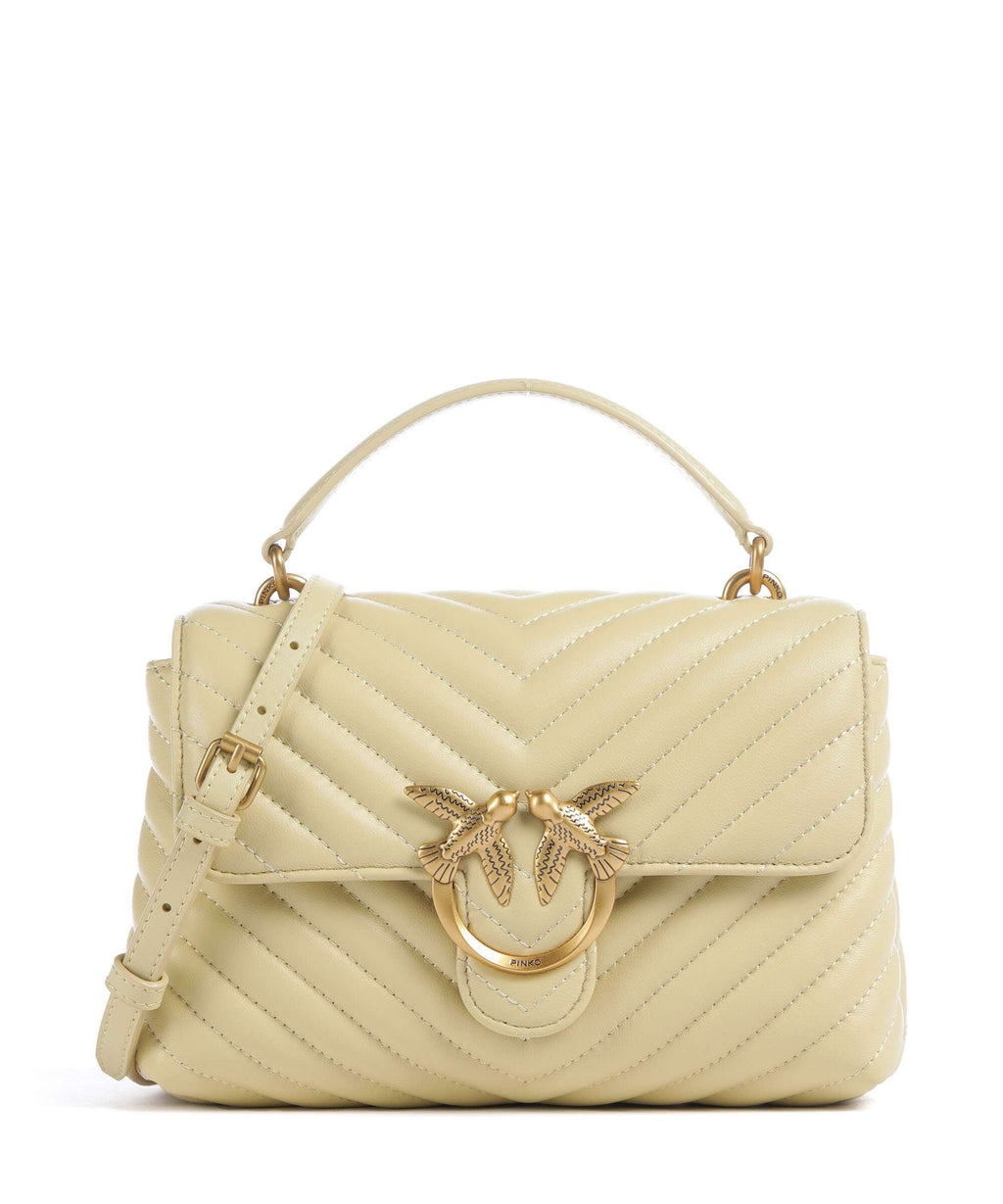 Pinko Love Lady Puff Mini Handbag giallo vaniglia/antique gold
