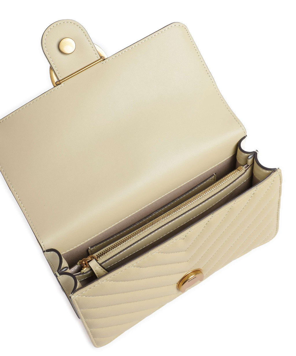 Pinko Love One Mini Shoulder bag giallo vaniglia/antique gold