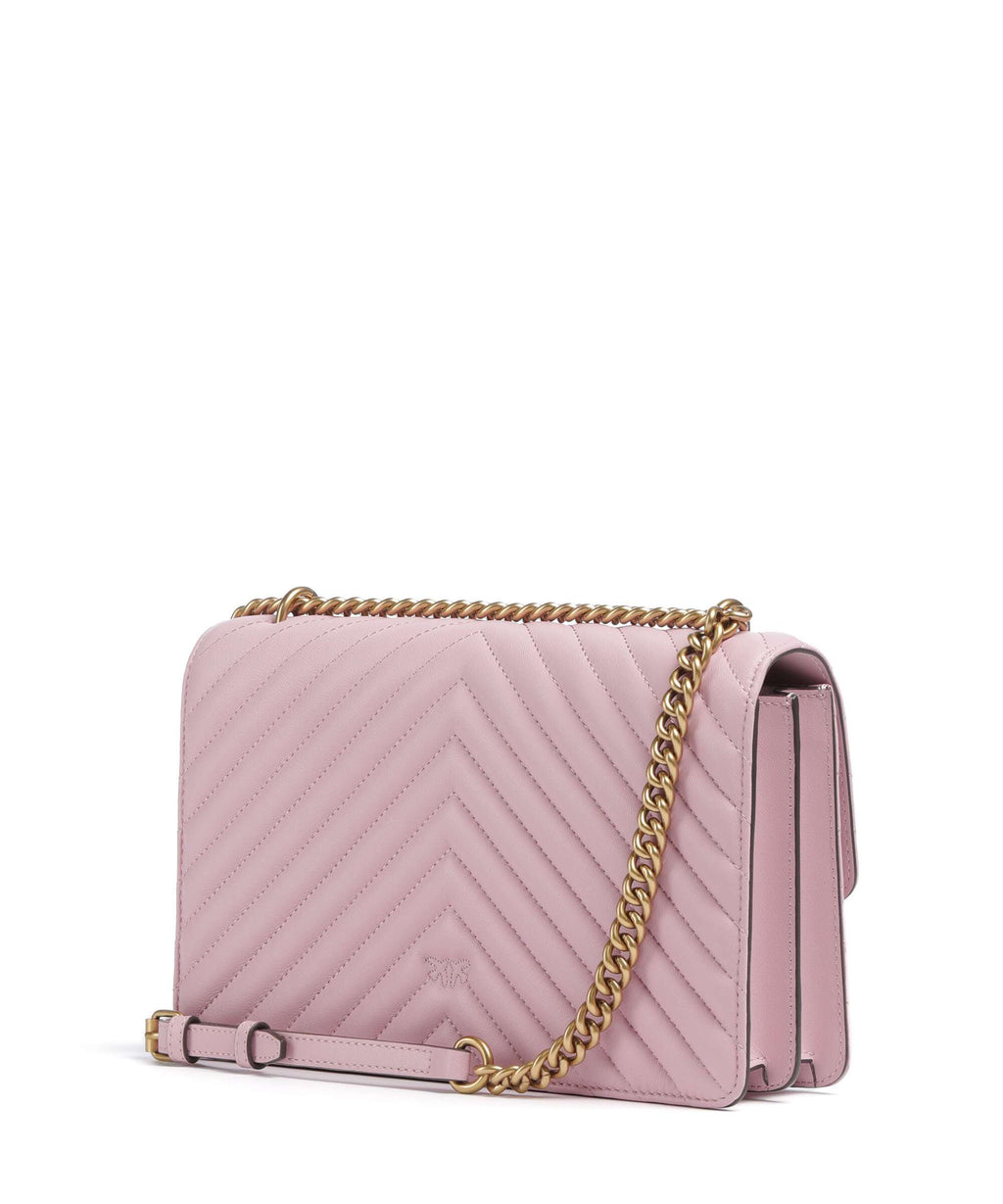 Pinko Love One Classic Shoulder bag rosa chiaro/antique gold