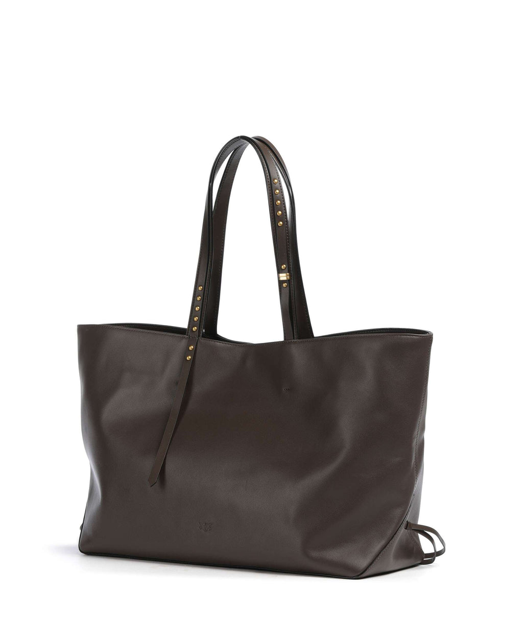 Pinko Tote bag marrone/chicco de cafe/antique gold