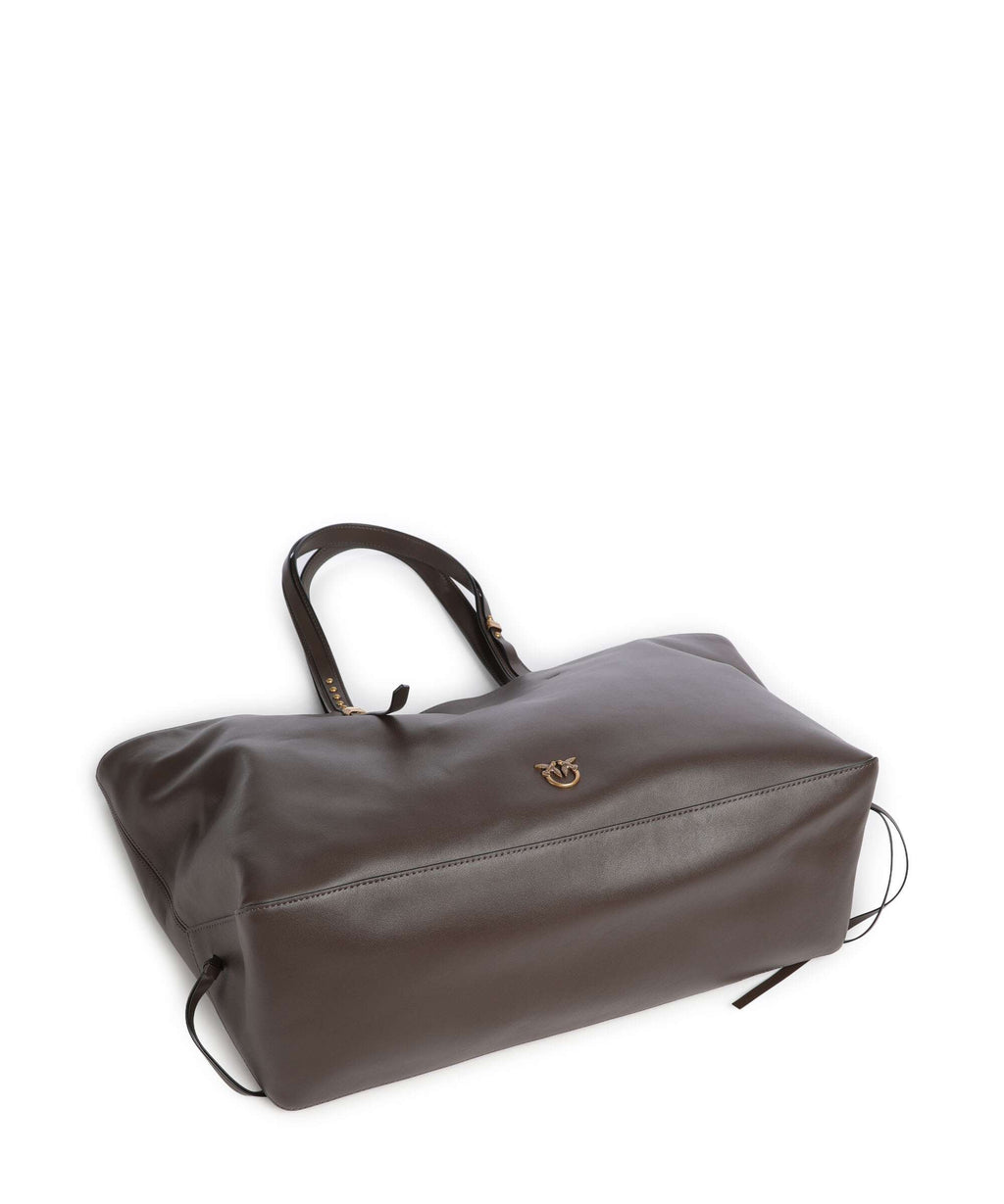 Pinko Tote bag marrone/chicco de cafe/antique gold