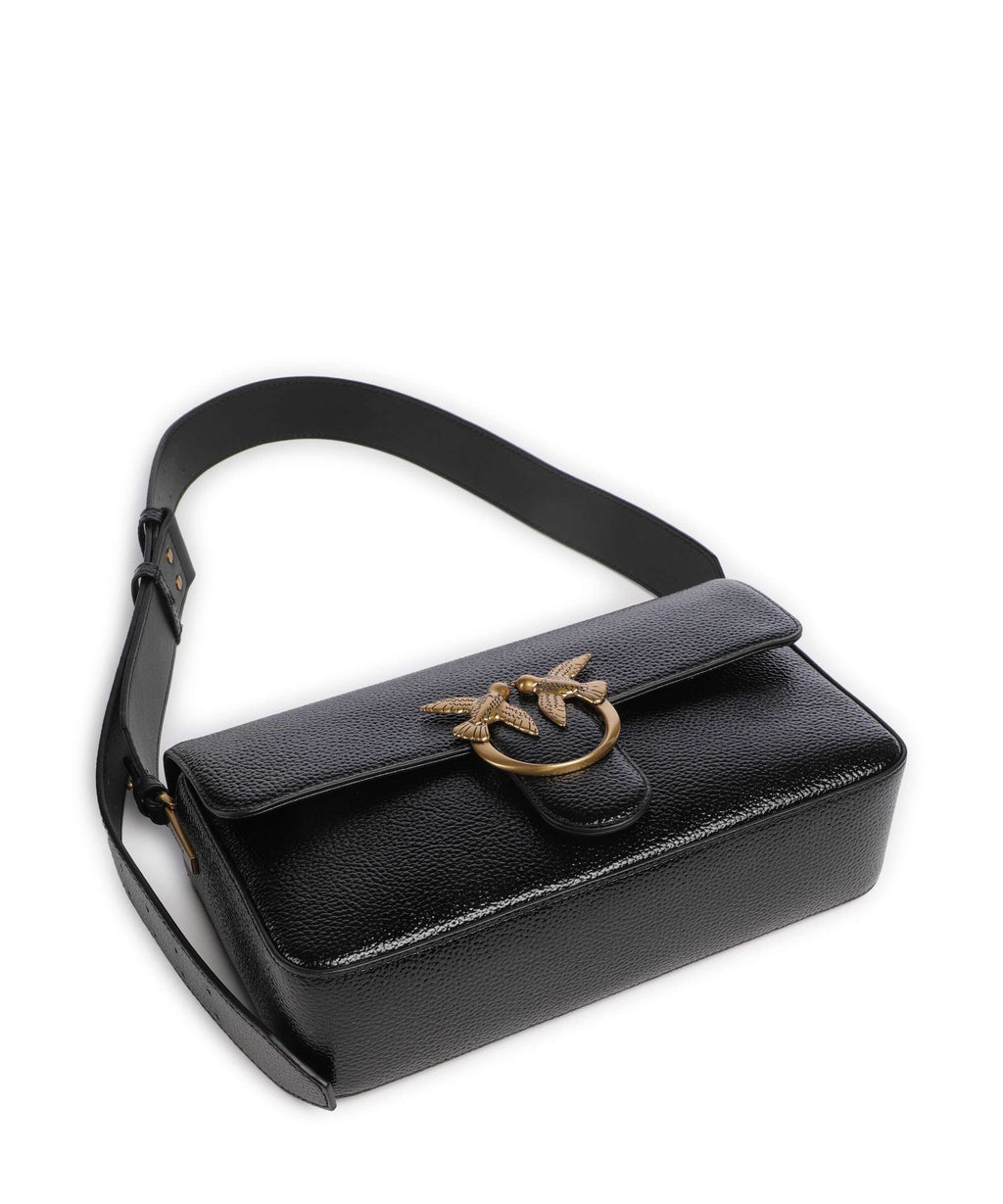 Pinko Love One Classic Slouchy Shoulder bag nero/antique gold
