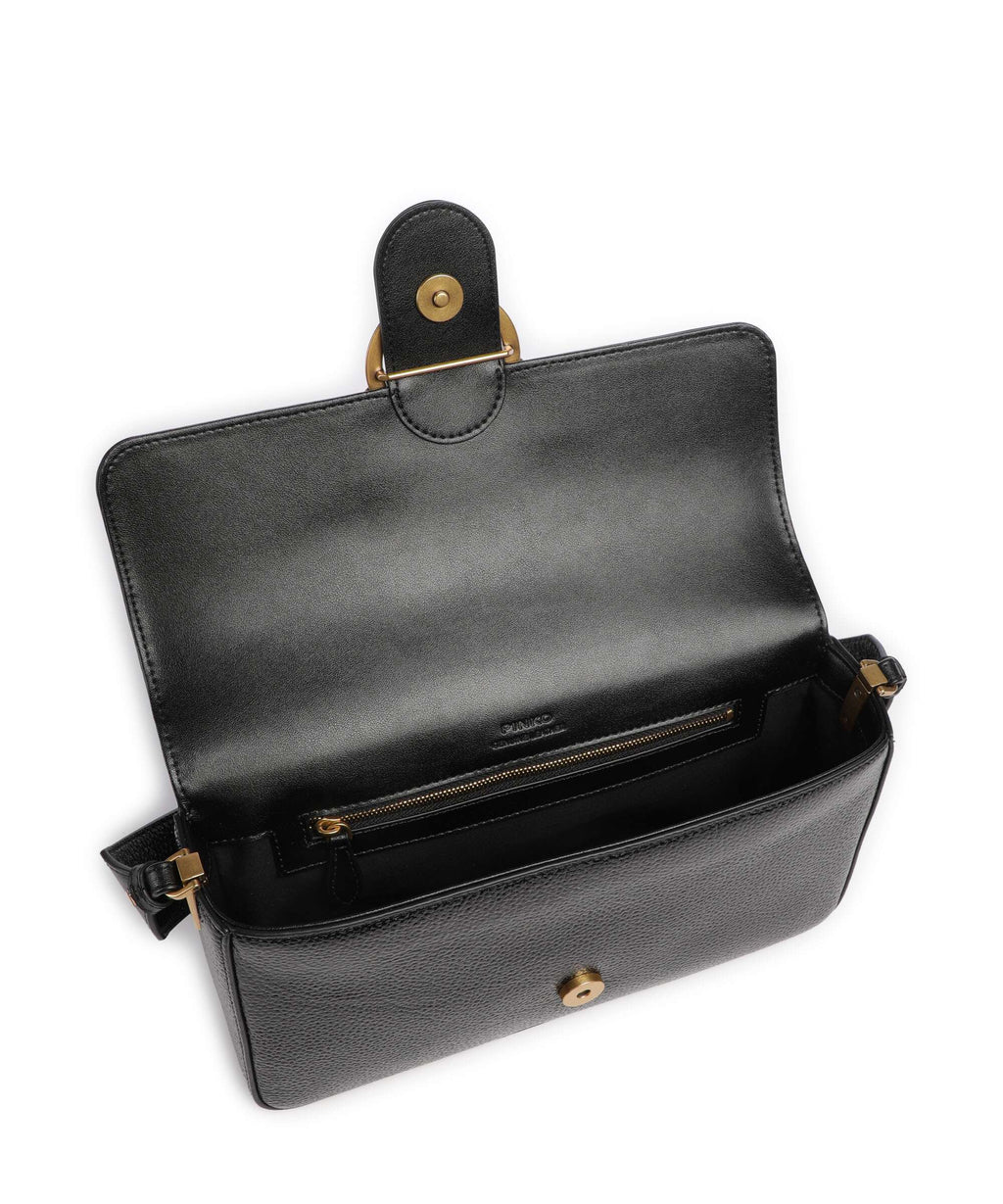 Pinko Love One Classic Slouchy Shoulder bag nero/antique gold