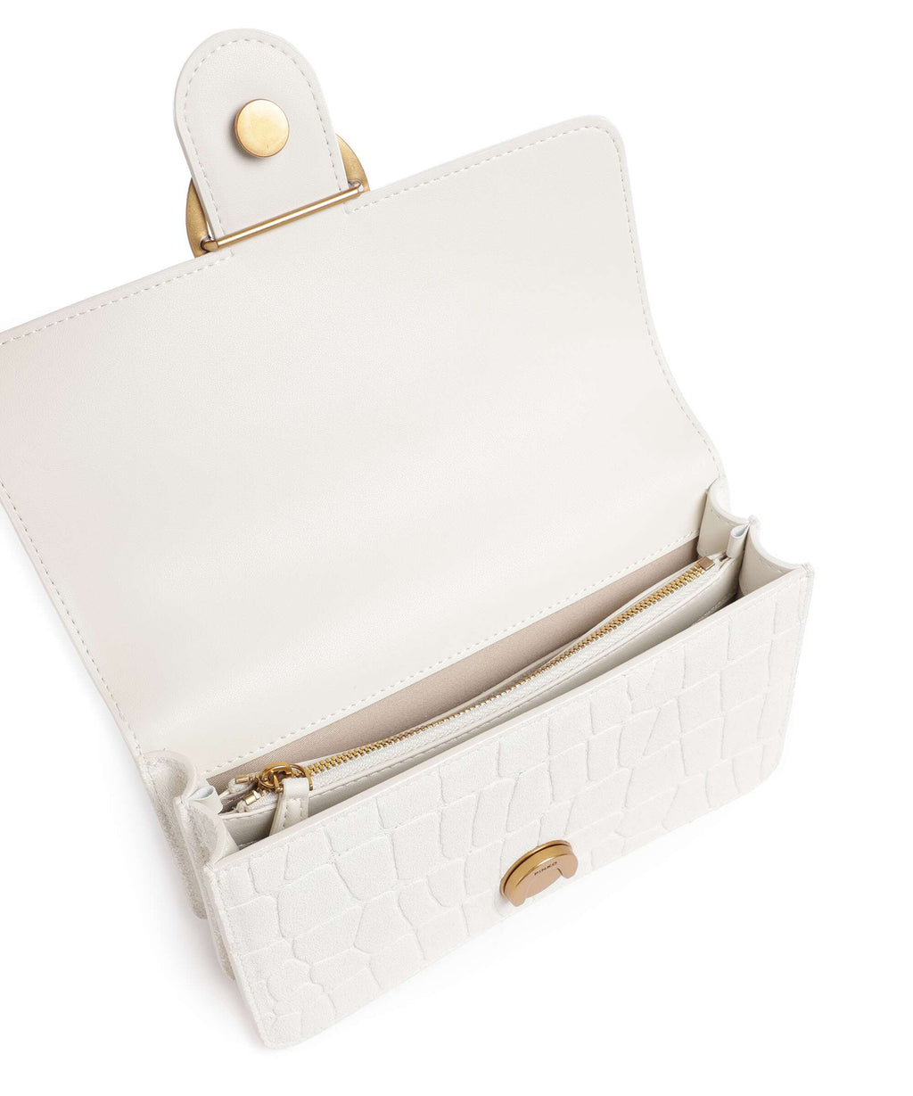 Pinko Love One Mini Shoulder bag bianco nembo/antique gold