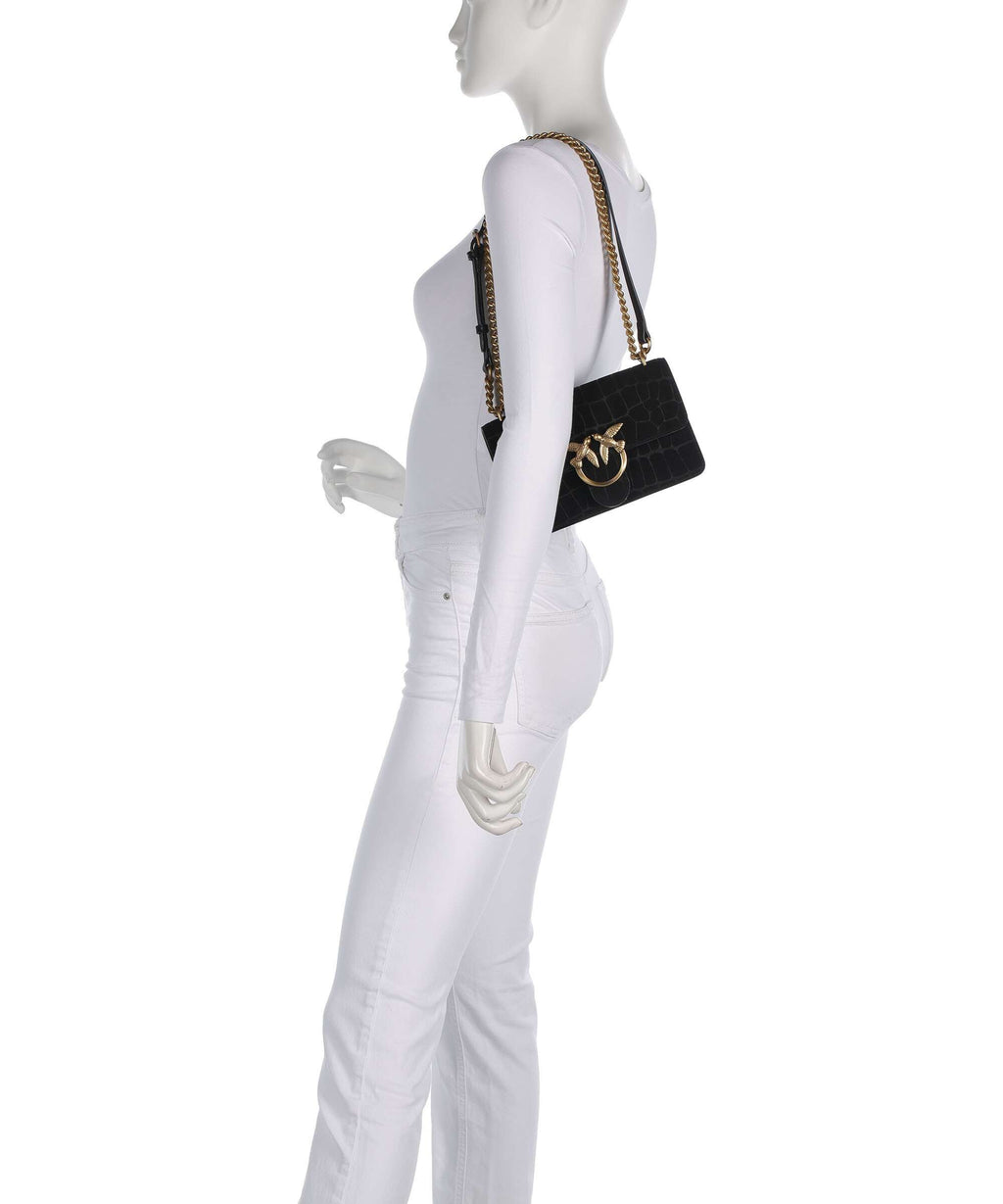 Pinko Love One Mini Shoulder bag nero/antique gold