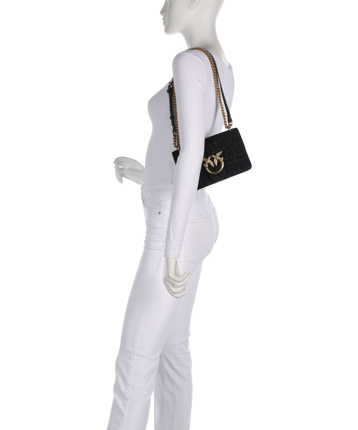 Pinko Love One Mini Shoulder bag nero/antique gold
