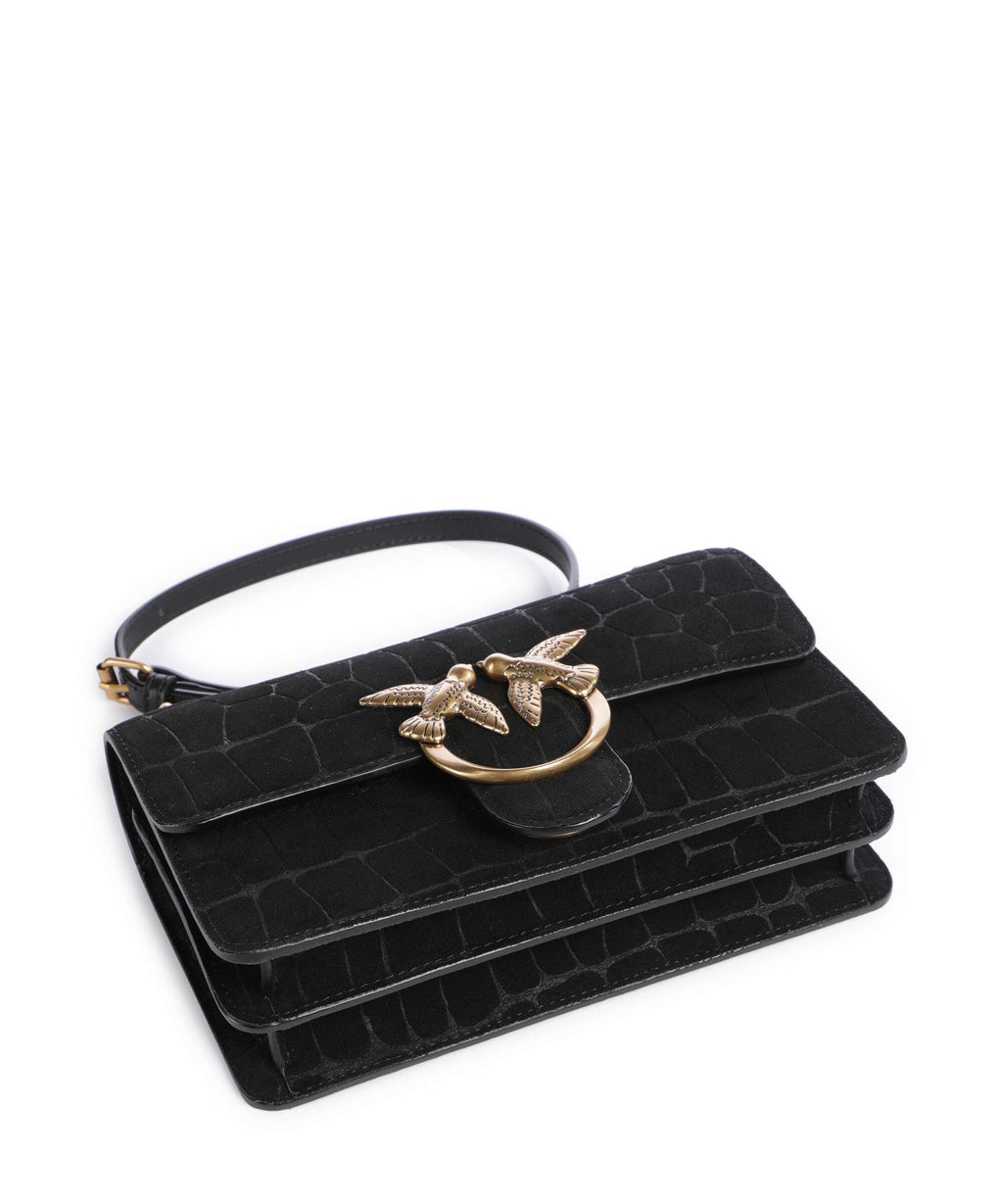 Pinko Love One Mini Shoulder bag nero/antique gold