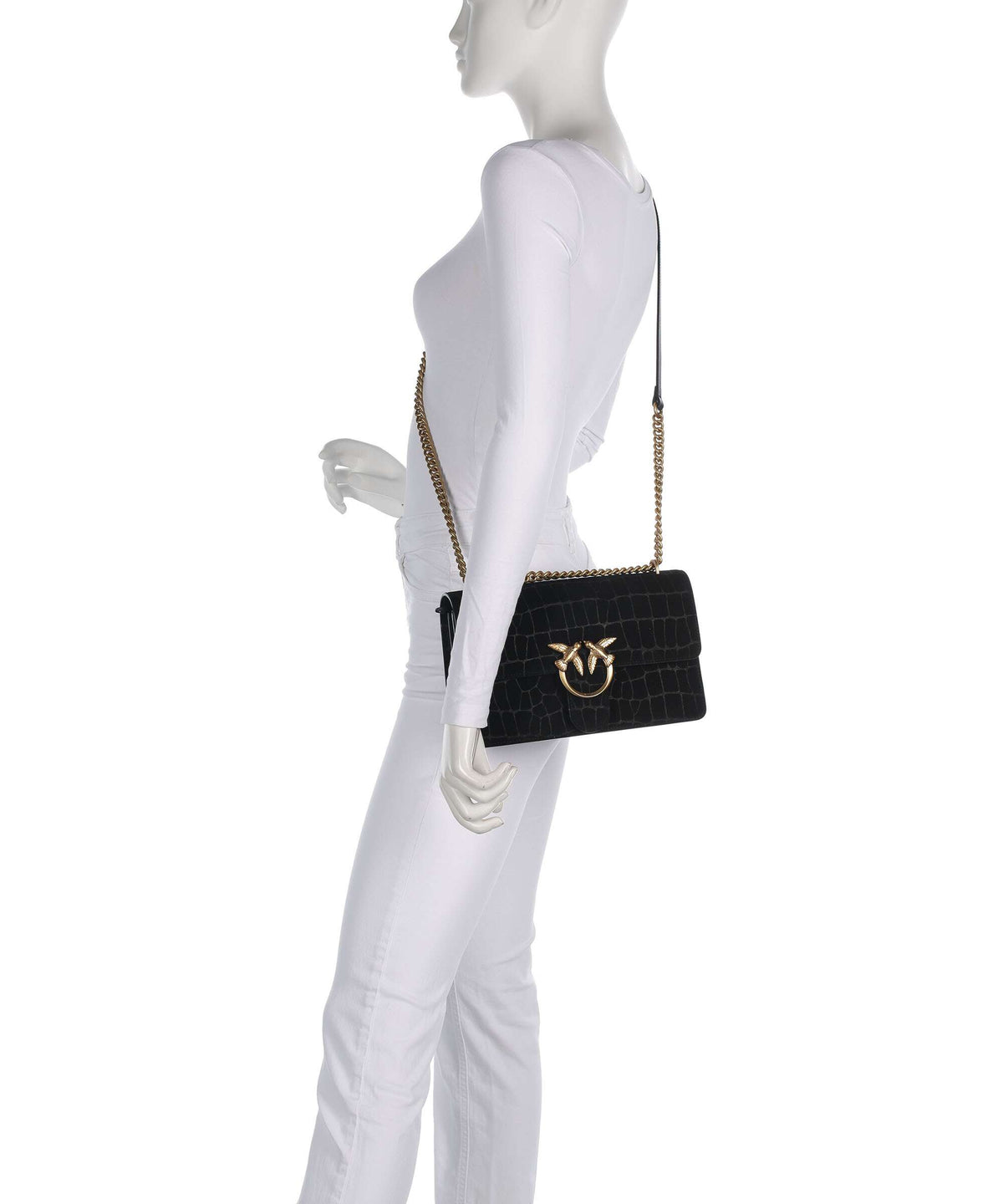 Pinko Love One Classic Shoulder bag nero/antique gold
