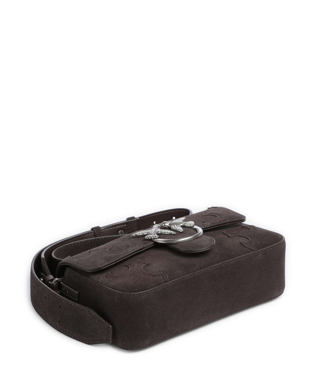 Pinko Love One Mini Slouchy Crossbody bag marrone/chicco di caffe/old silver