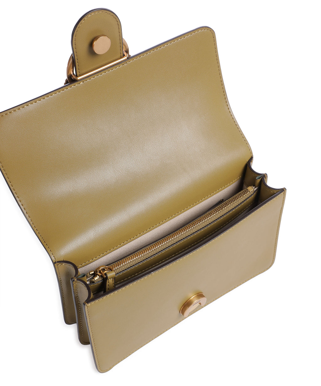 Pinko Love One Mini Crossbody bag verde canguro/antique gold