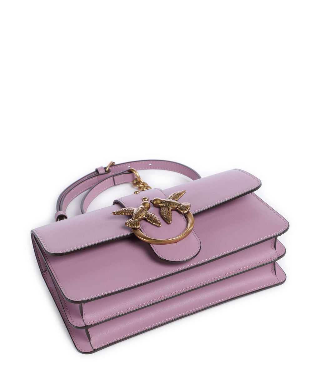 Pinko Love One Mini Crossbody bag lilla/antique gold