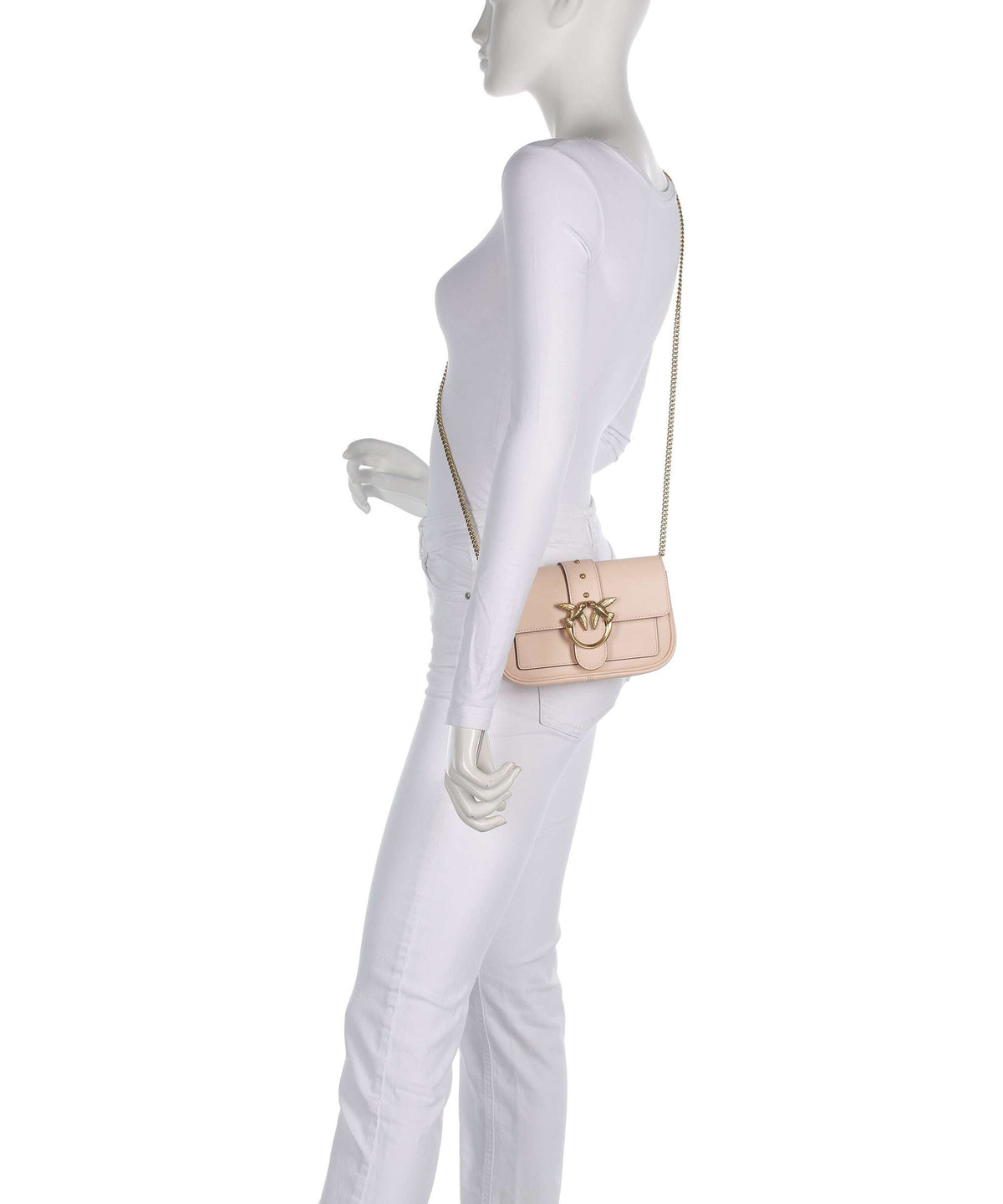 Pinko Love One Pocket Wallet light pink/antique gold