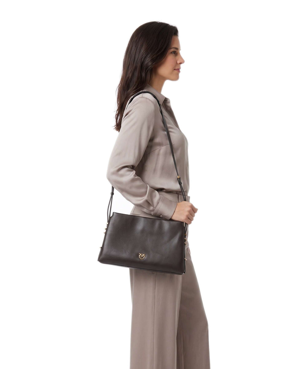 Pinko Triplet Shoulder bag marrone marasca/antique gold