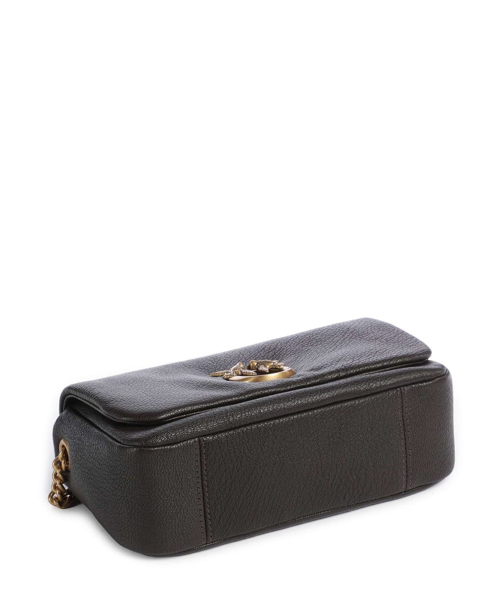 Pinko Click Soft Horizontal Chain Shoulder bag marrone marasca/antique gold