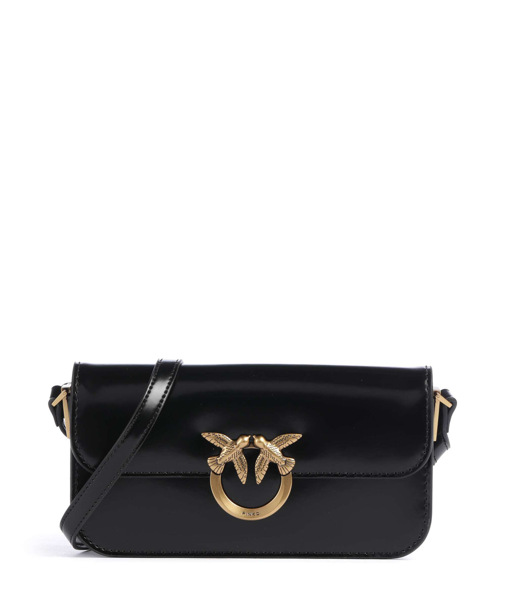 Pinko Love Box Horizontal Crossbody bag nero/antique gold