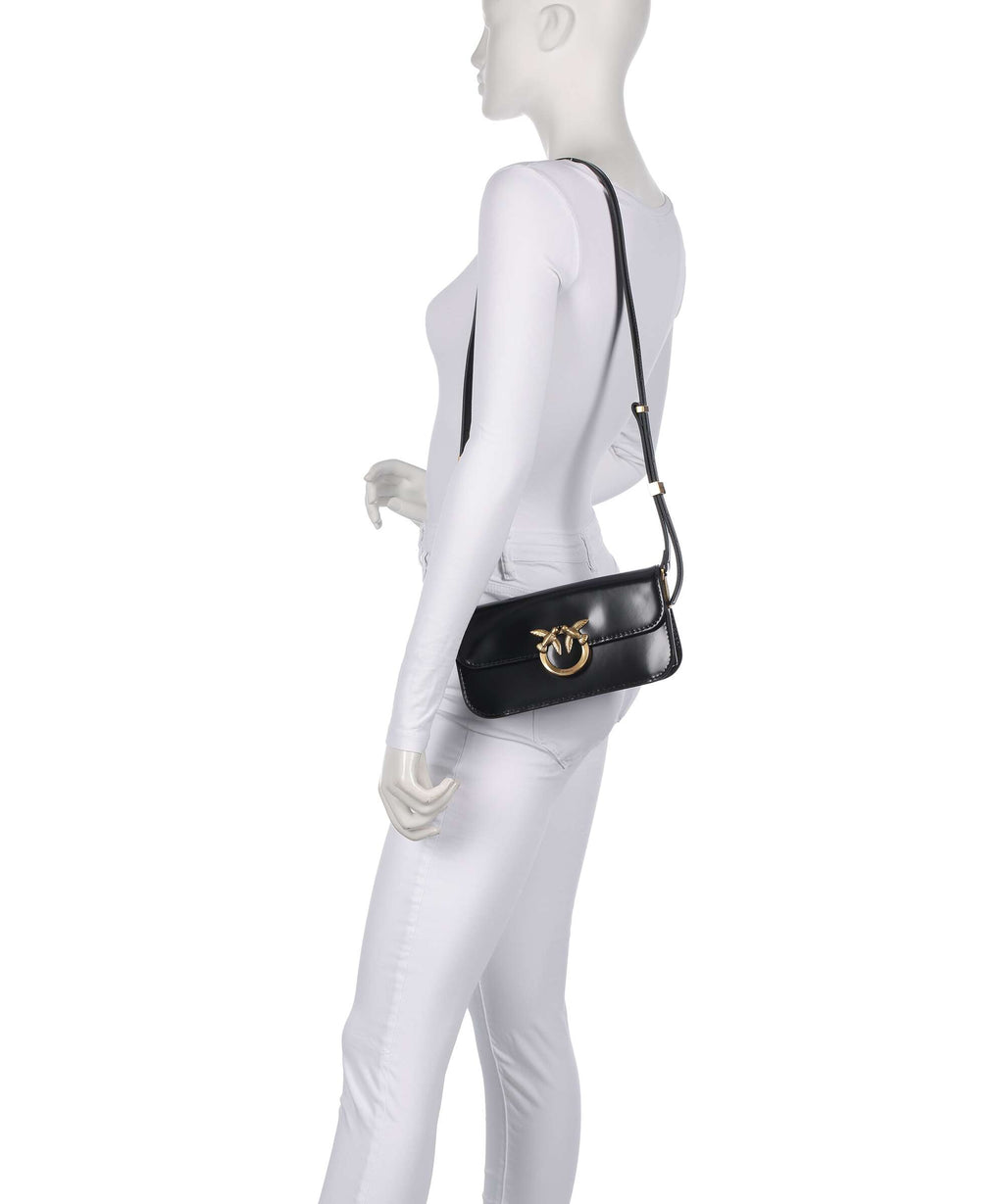 Pinko Love Box Horizontal Crossbody bag nero/antique gold