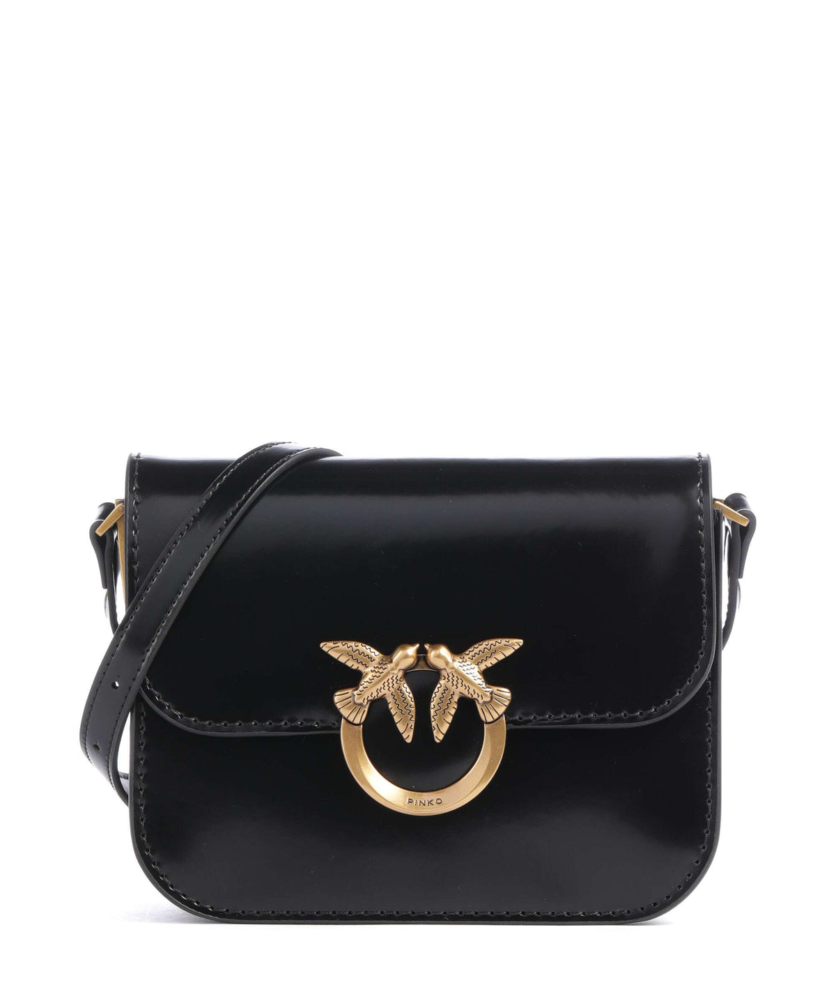 Pinko Love Box Mini Crossbody bag nero/antique gold