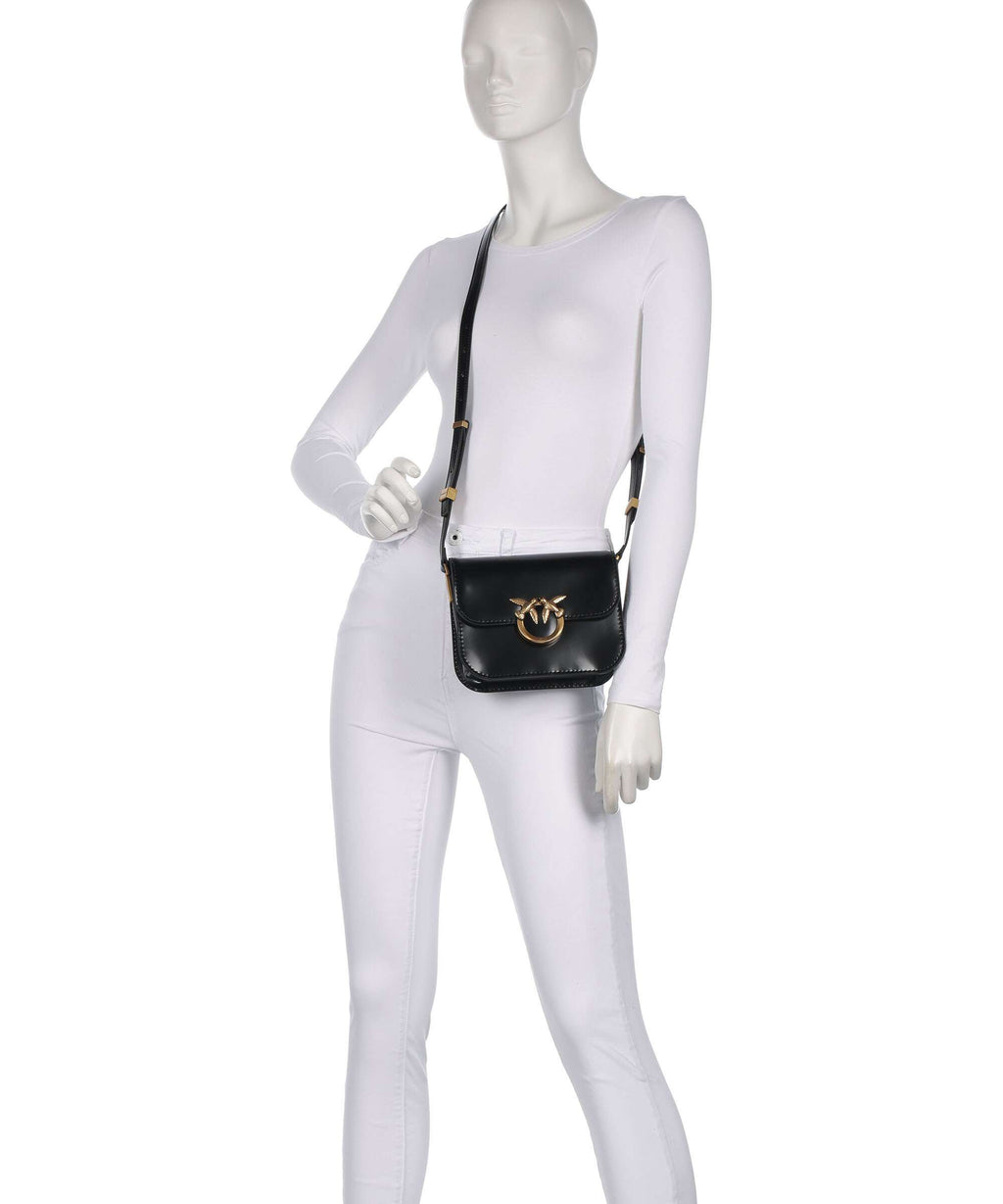 Pinko Love Box Mini Crossbody bag nero/antique gold