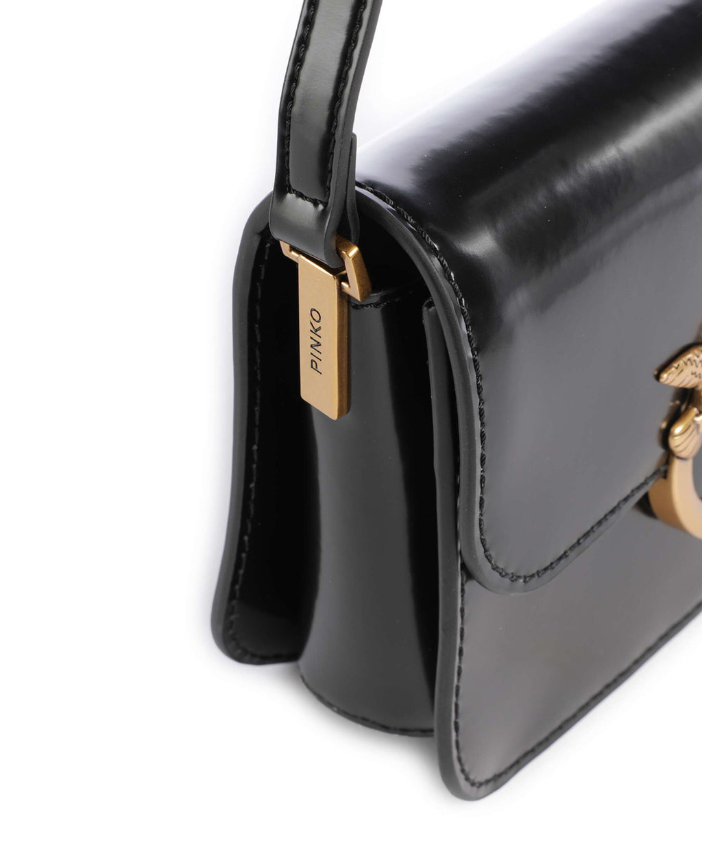 Pinko Love Box Mini Crossbody bag nero/antique gold