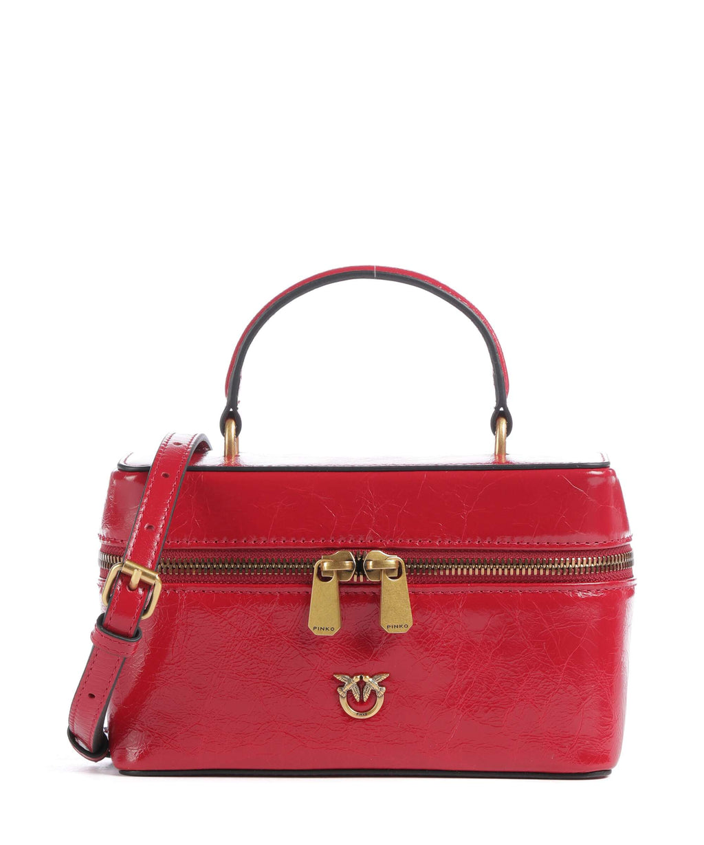 Pinko Vanity Mini Crossbody bag rosso rio/antique gold