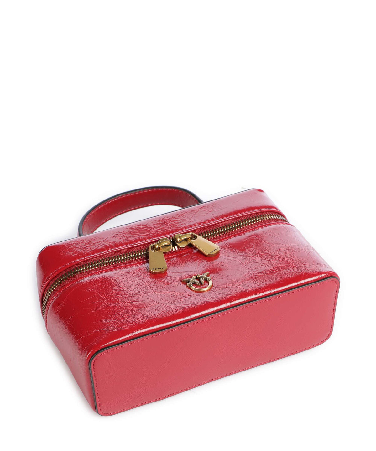 Pinko Vanity Mini Crossbody bag rosso rio/antique gold