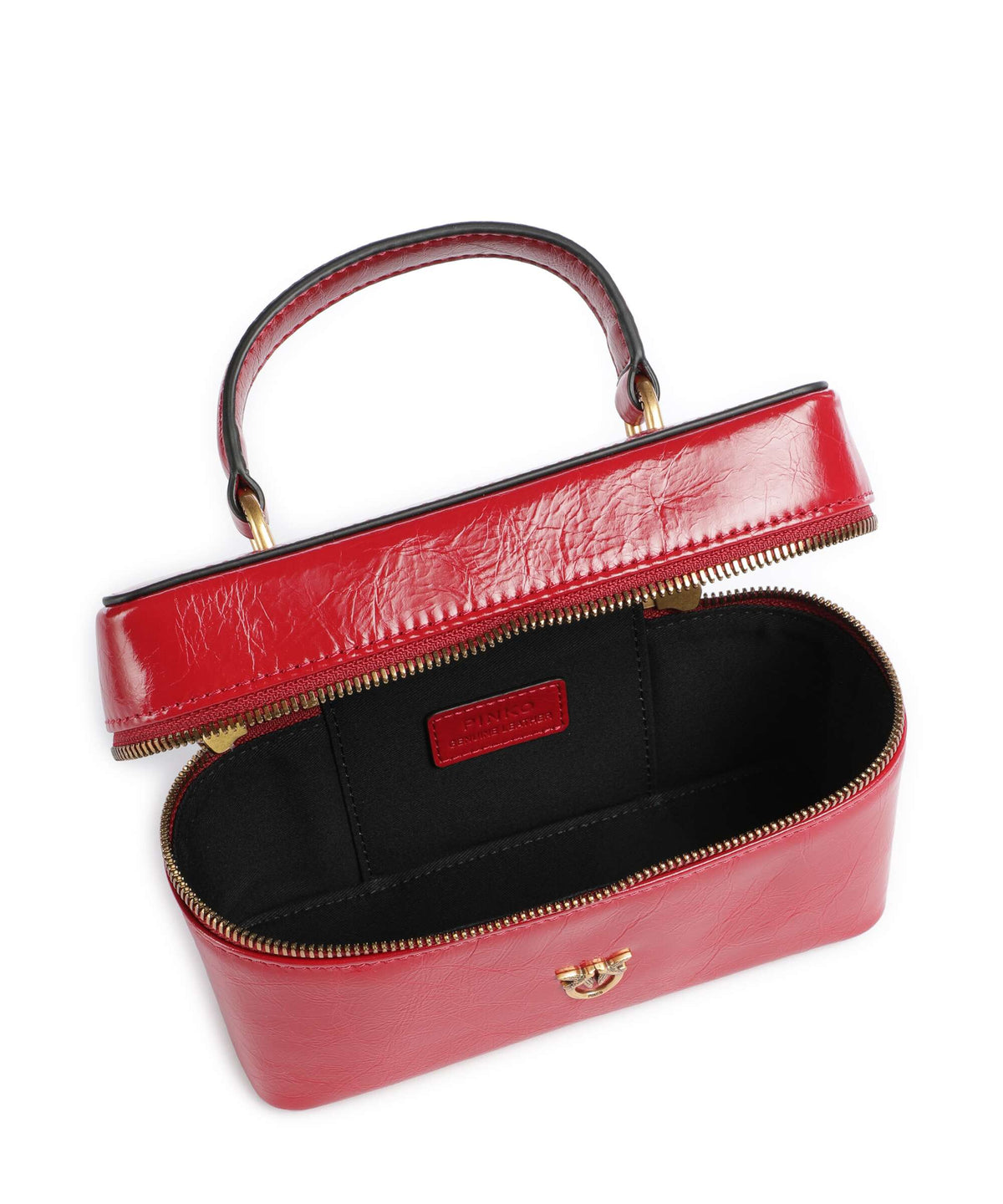 Pinko Vanity Mini Crossbody bag rosso rio/antique gold