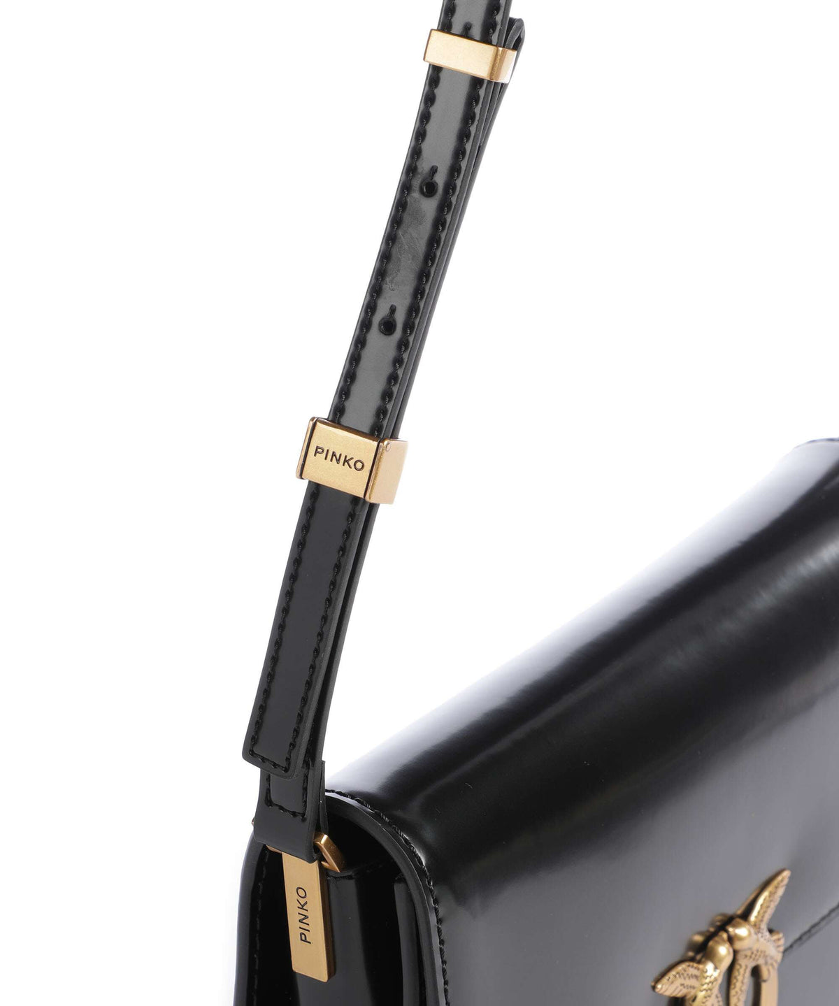 Pinko Love Box Big Crossbody bag nero/antique gold