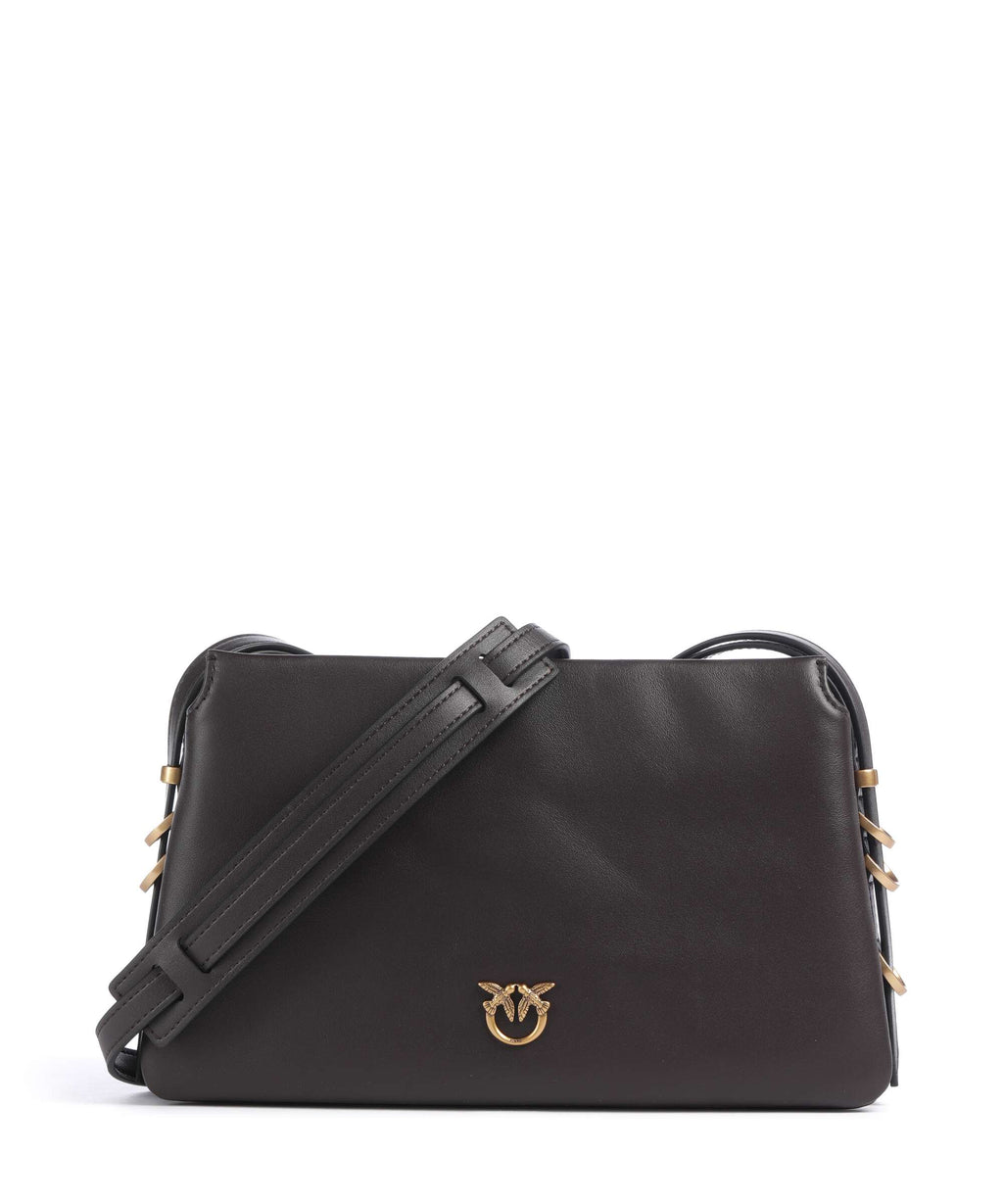 Pinko Triplet Mini Crossbody bag marrone marasca/antique gold
