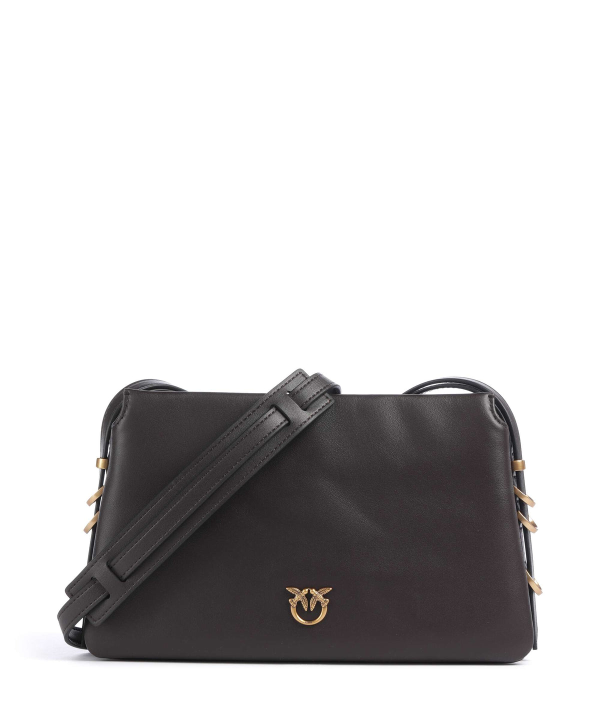 Pinko Triplet Mini Crossbody bag marrone marasca/antique gold