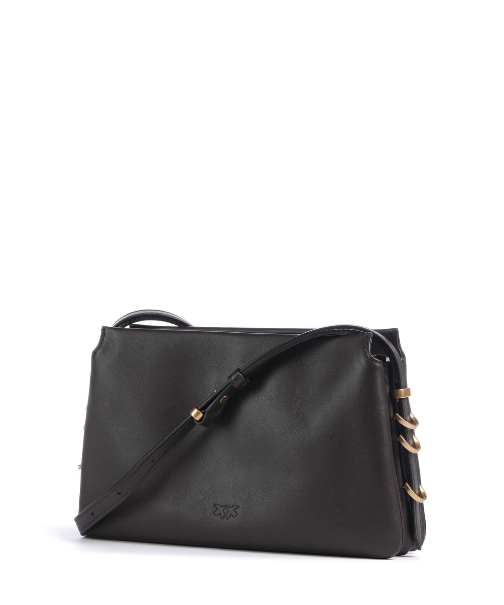 Pinko Triplet Mini Crossbody bag marrone marasca/antique gold