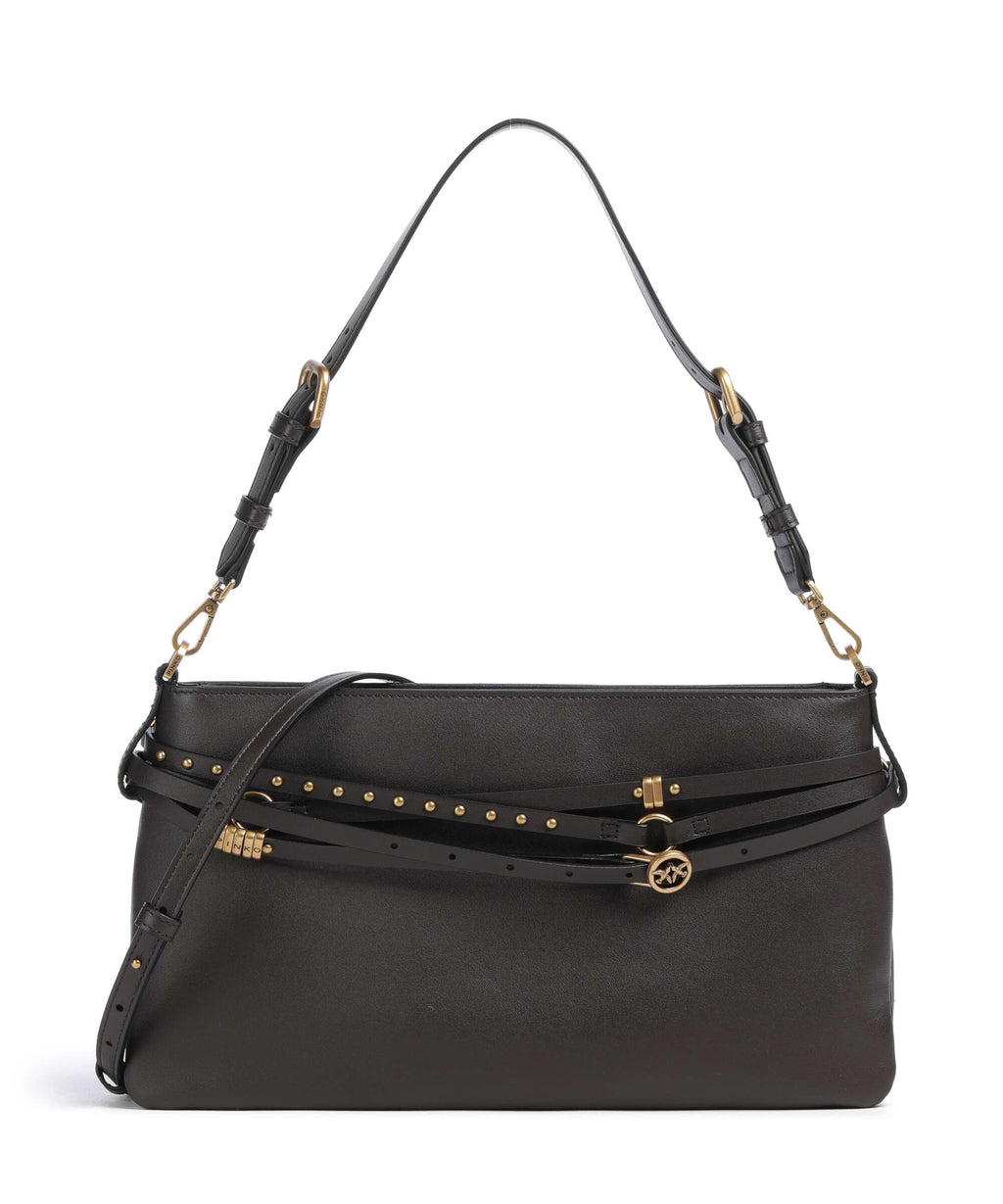 Pinko Belt Classic Shoulder bag marrone marasca/antique gold