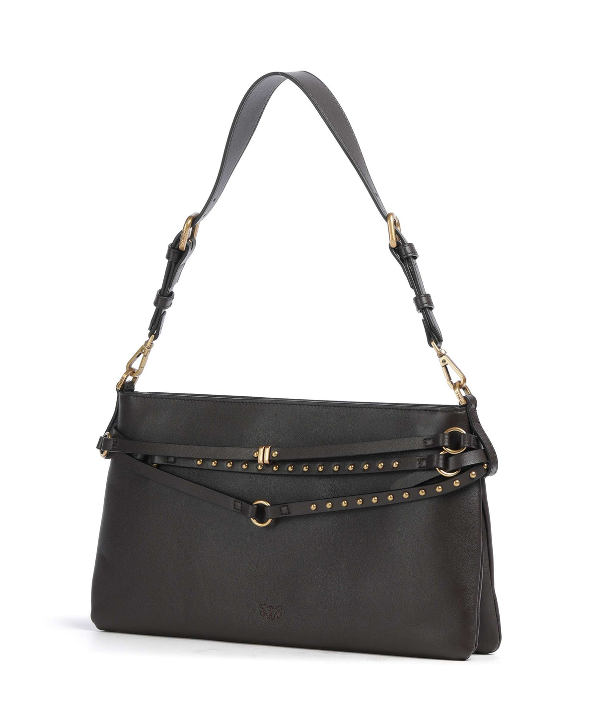 Pinko Belt Classic Shoulder bag marrone marasca/antique gold
