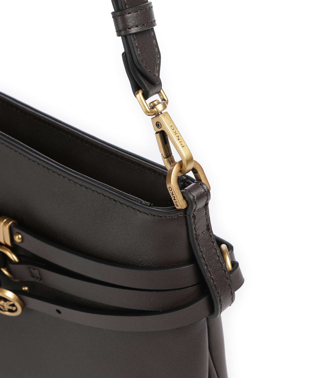 Pinko Belt Classic Shoulder bag marrone marasca/antique gold