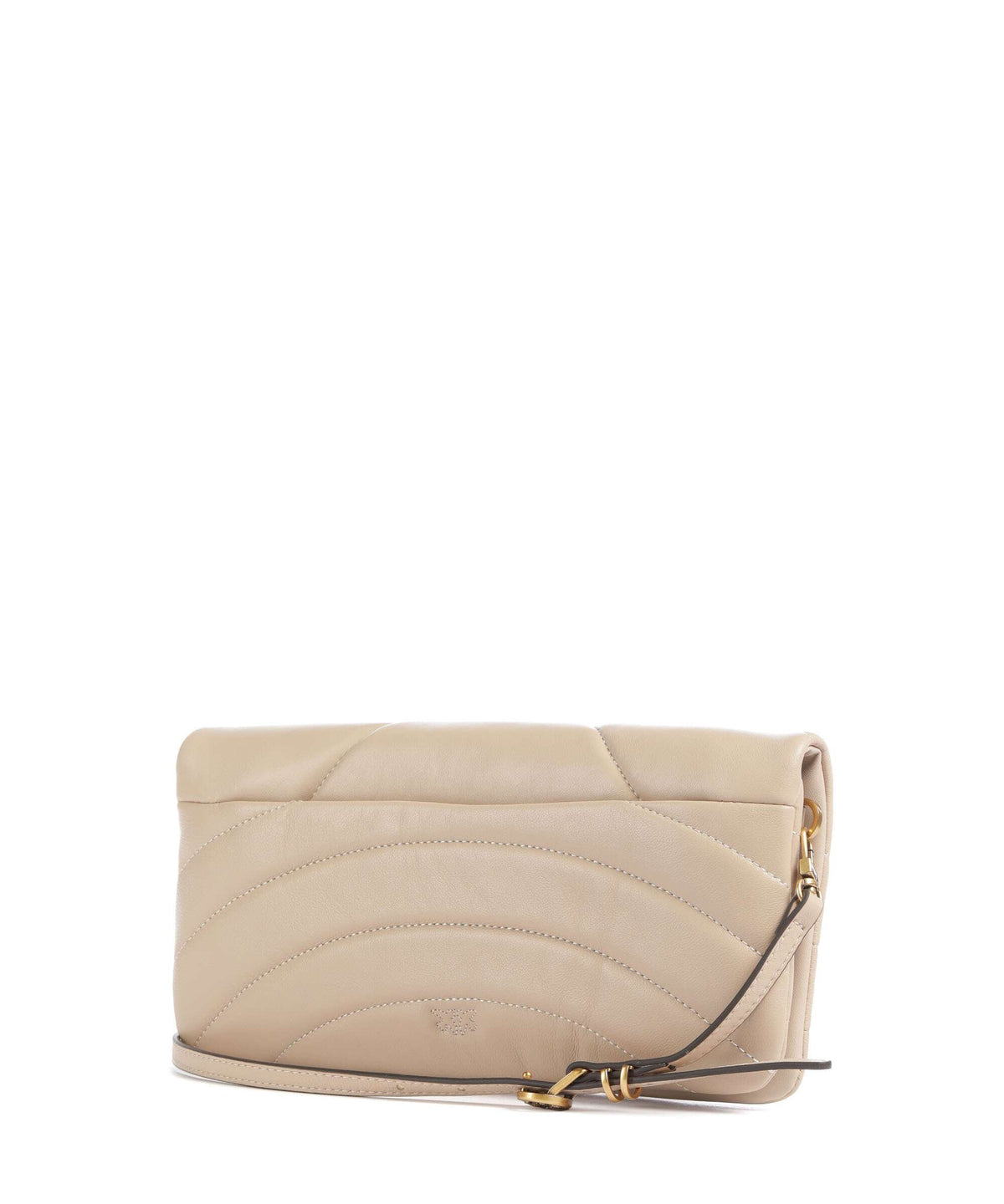 Pinko Click Horizontal Classic Crossbody bag beige/grigio fumo/antique gold