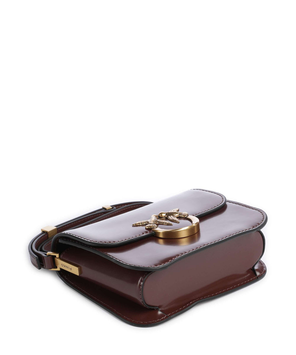 Pinko Love Box Mini Crossbody bag castano intenso/antique gold