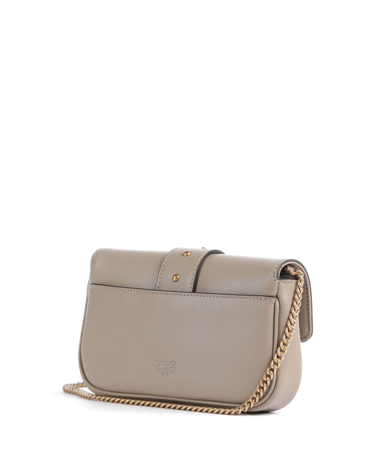 Pinko Love One Pocket Wallet grigio talpa/antique gold