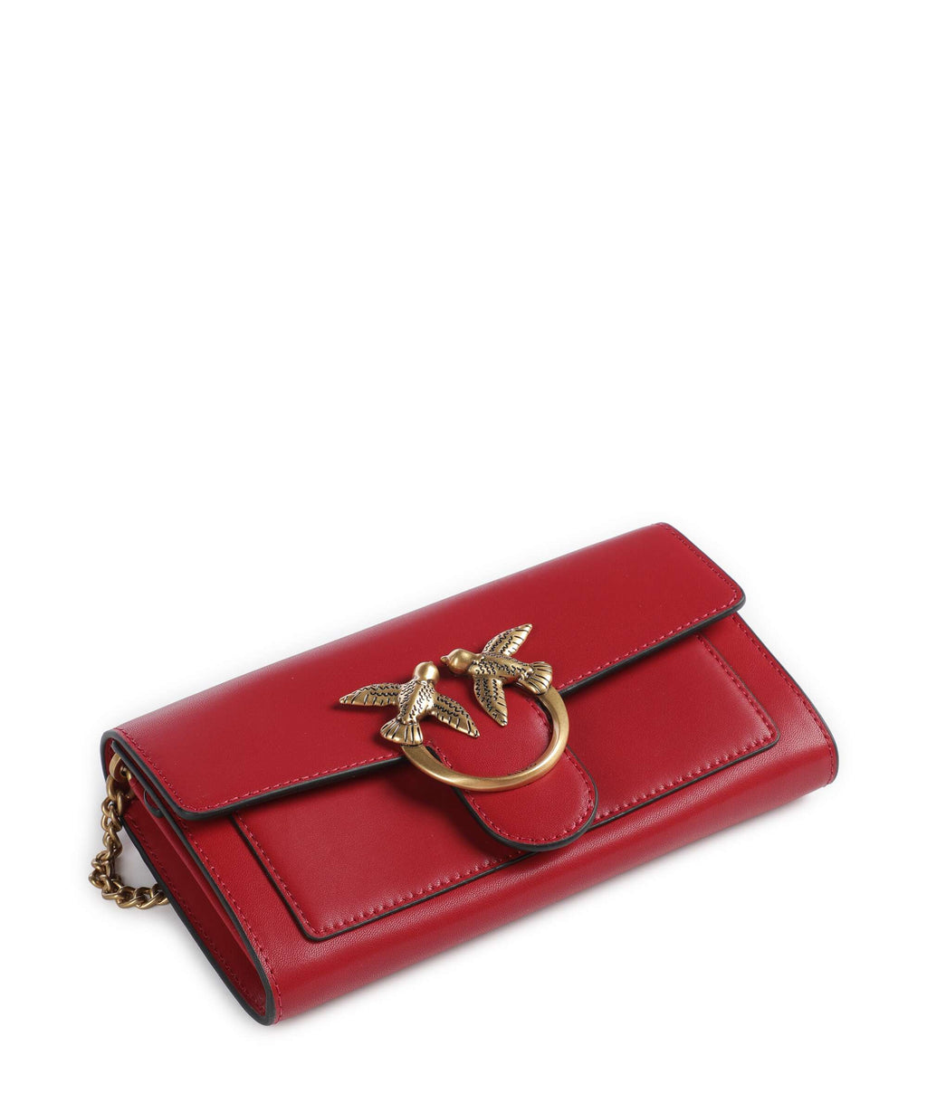 Pinko Love One Wallet rosso rio/antique gold