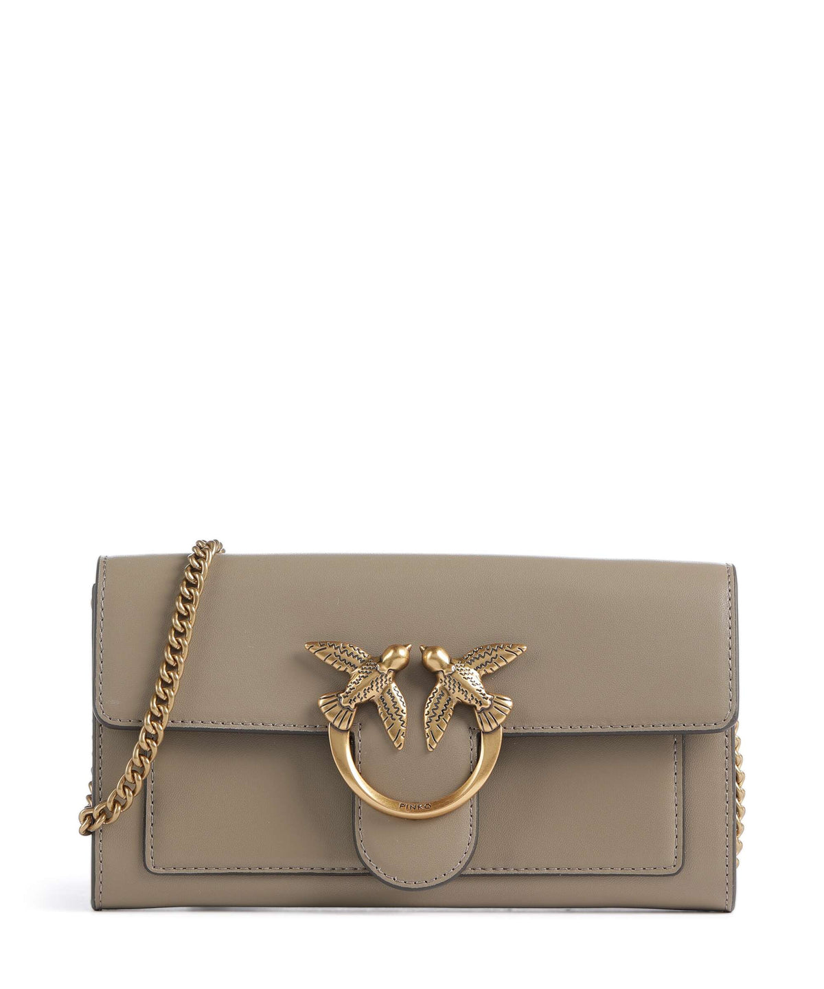 Pinko Love One Wallet grigio talpa/antique gold