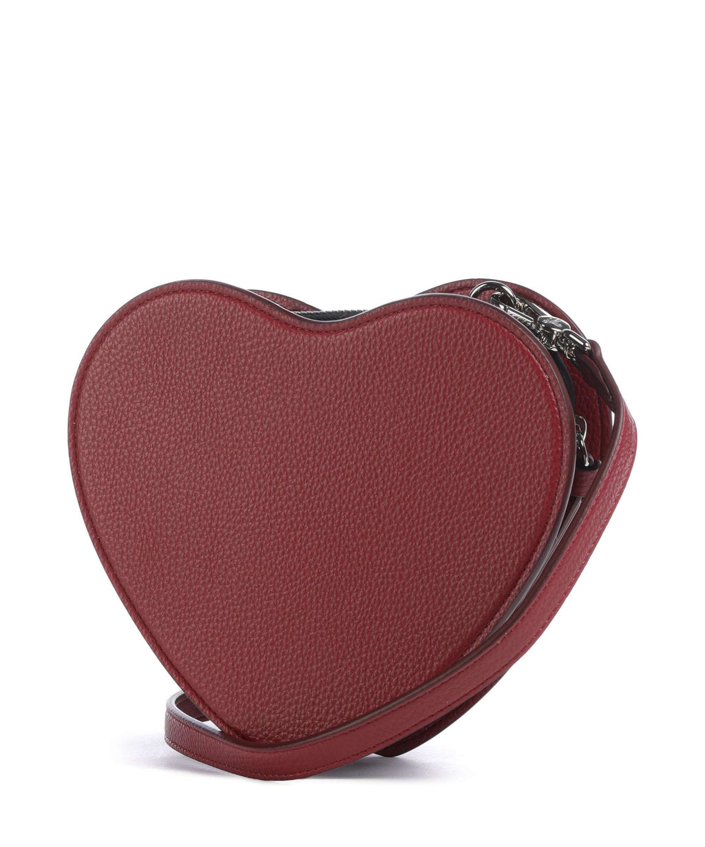 Vivienne Westwood Louise Heart Grain Crossbody bag red