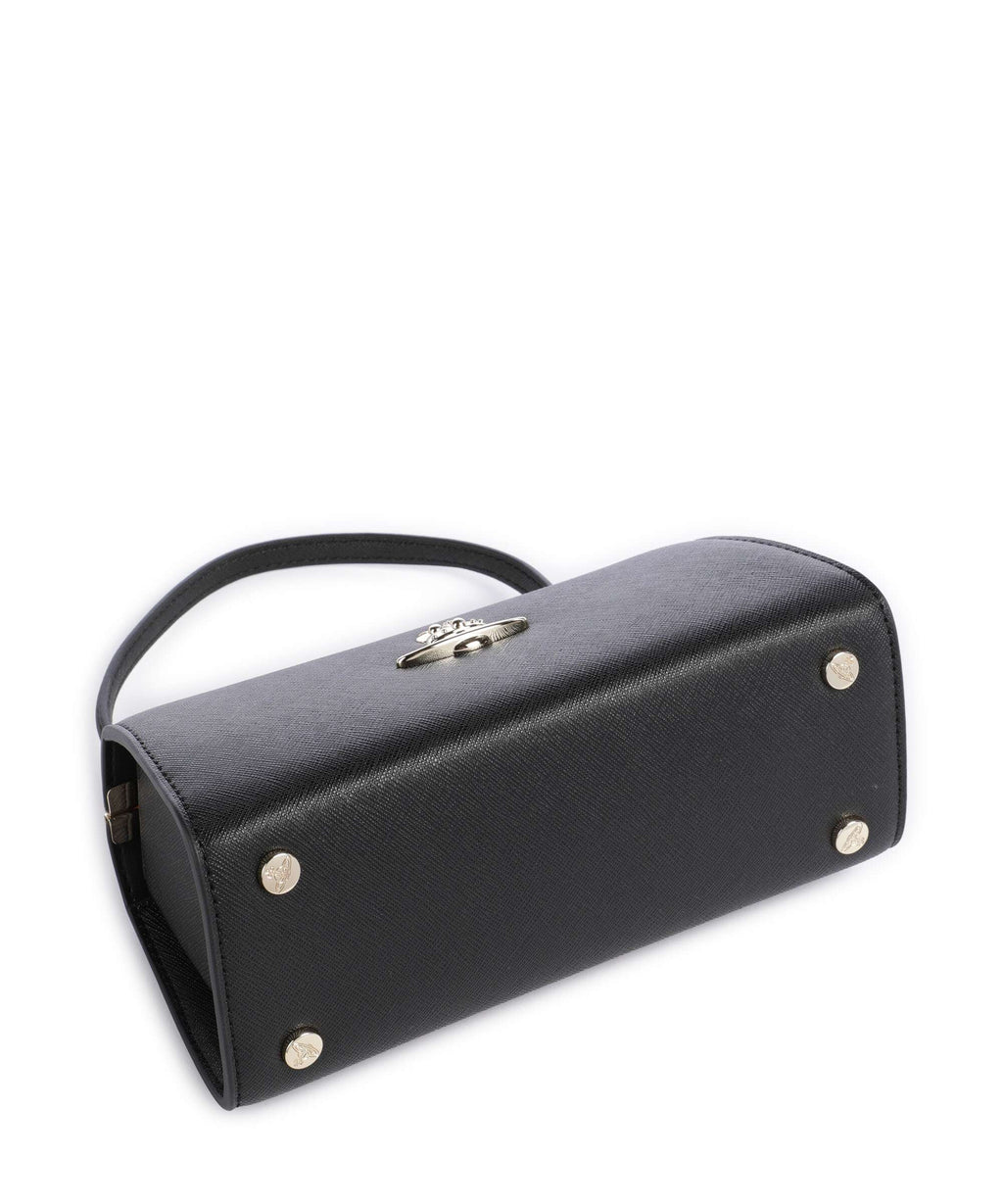 Vivienne Westwood Doll Frame Saffiano XL Handbag black