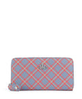 Vivienne Westwood Saffiano Printed Classic Wallet blue/orange tartan