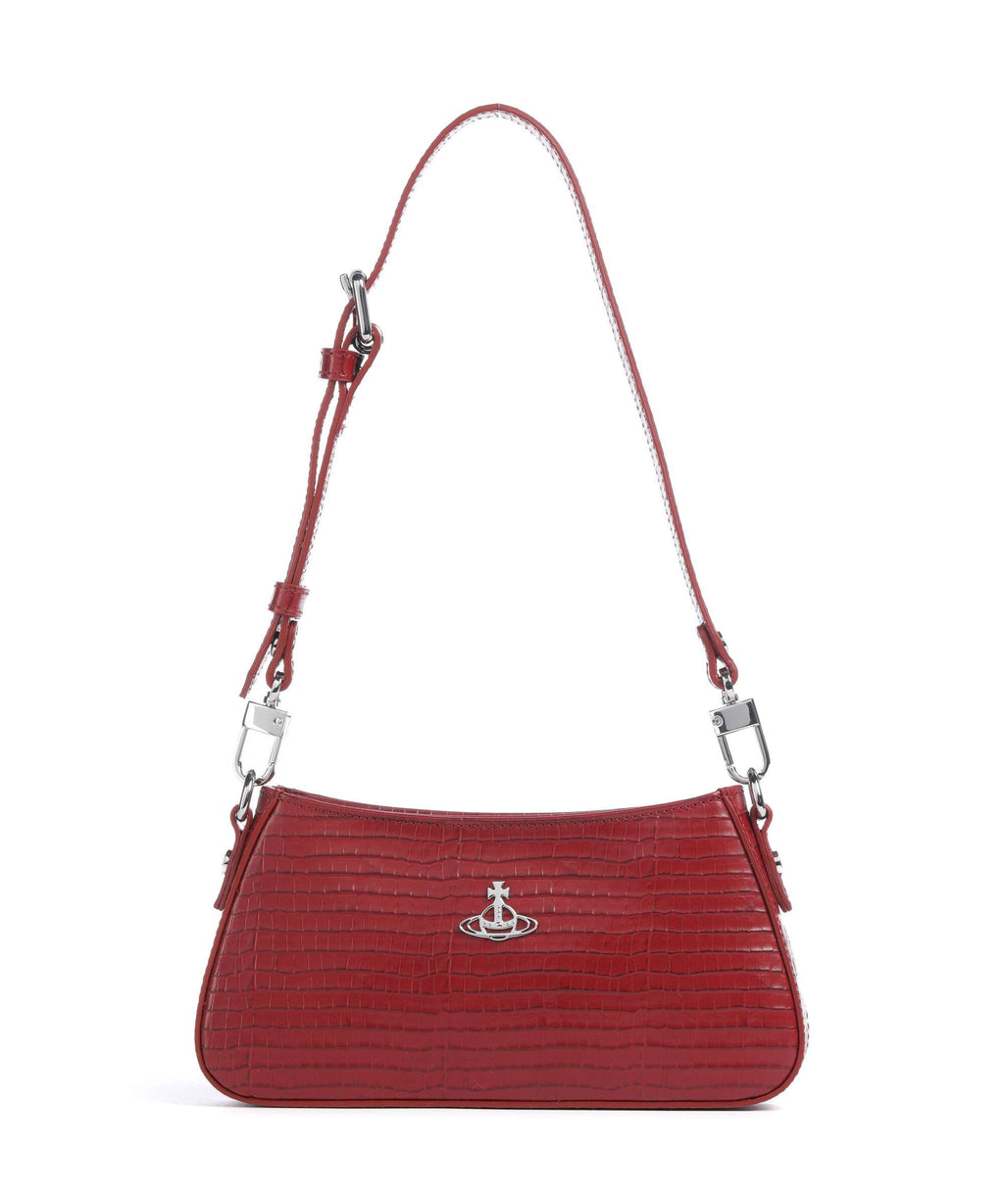Vivienne Westwood Tasha Embossed Croc Mini Shoulder bag red