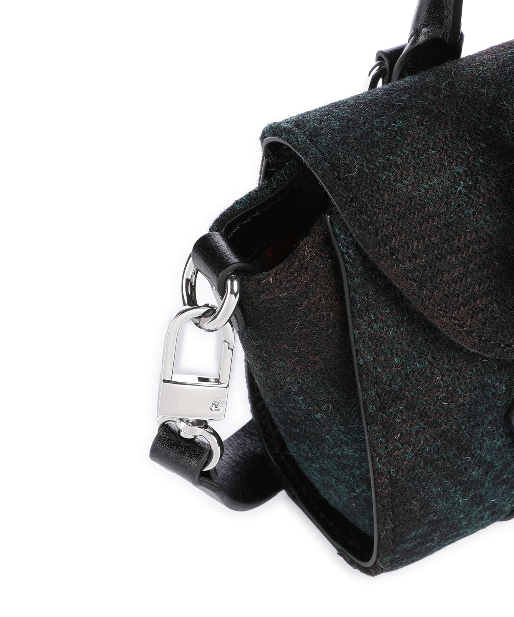 Vivienne Westwood Bettina Harris Tweed Check Mini Handbag dark check