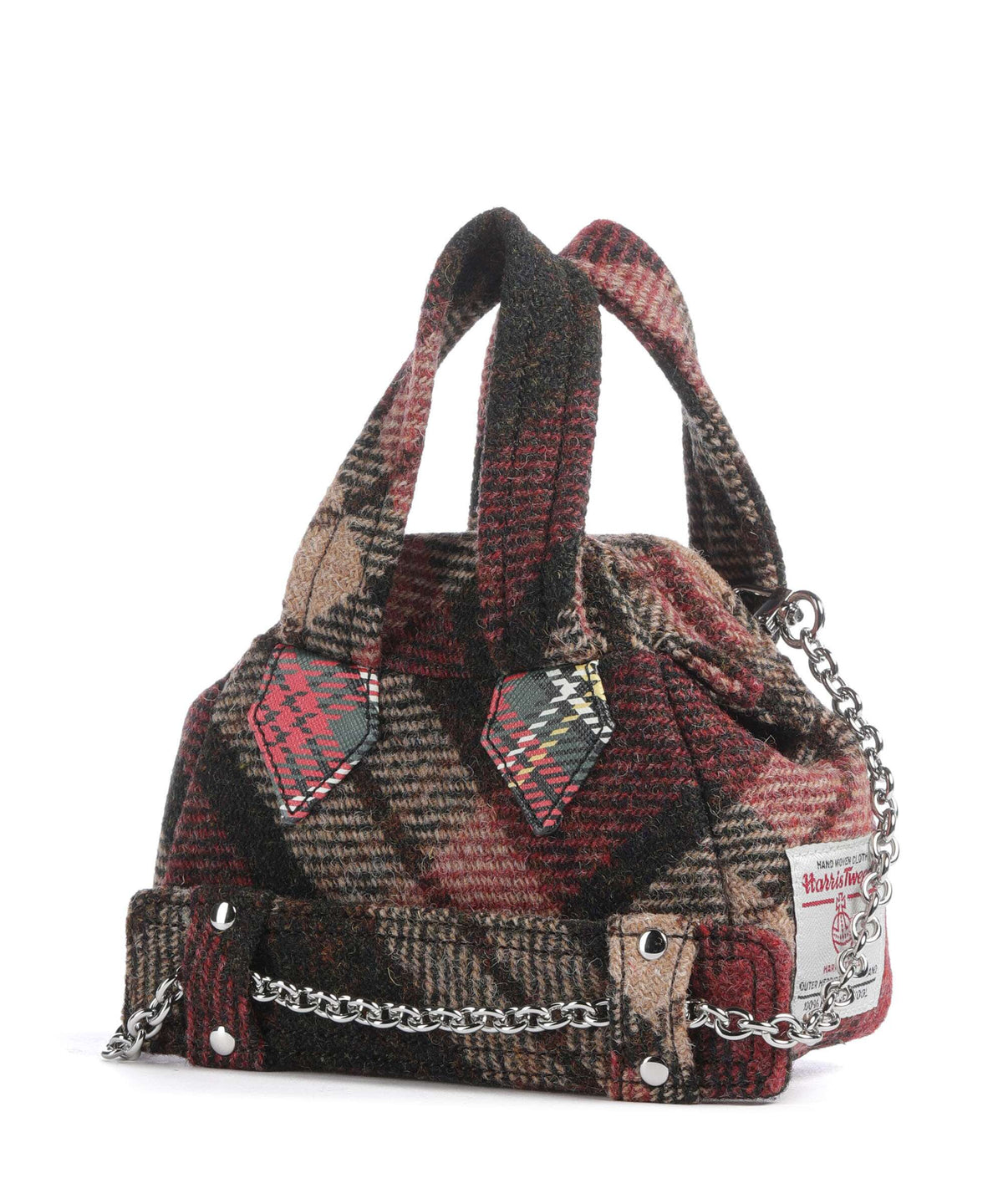 Vivienne Westwood Archive Harris Tweed Check Mini Crossbody bag light check
