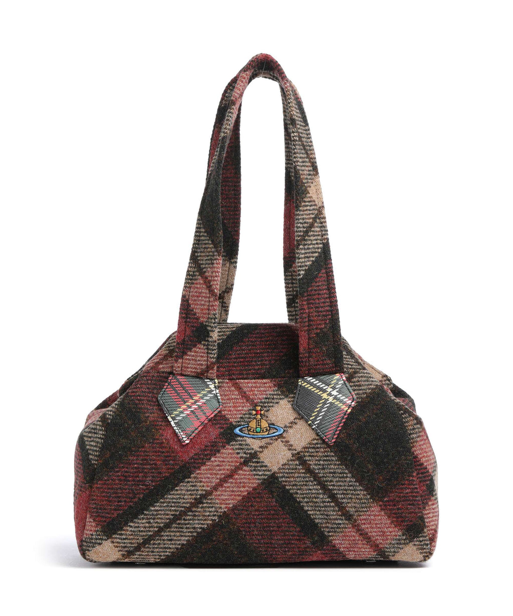 Vivienne Westwood Archive Harris Tweed Check Medium Shoulder bag light check