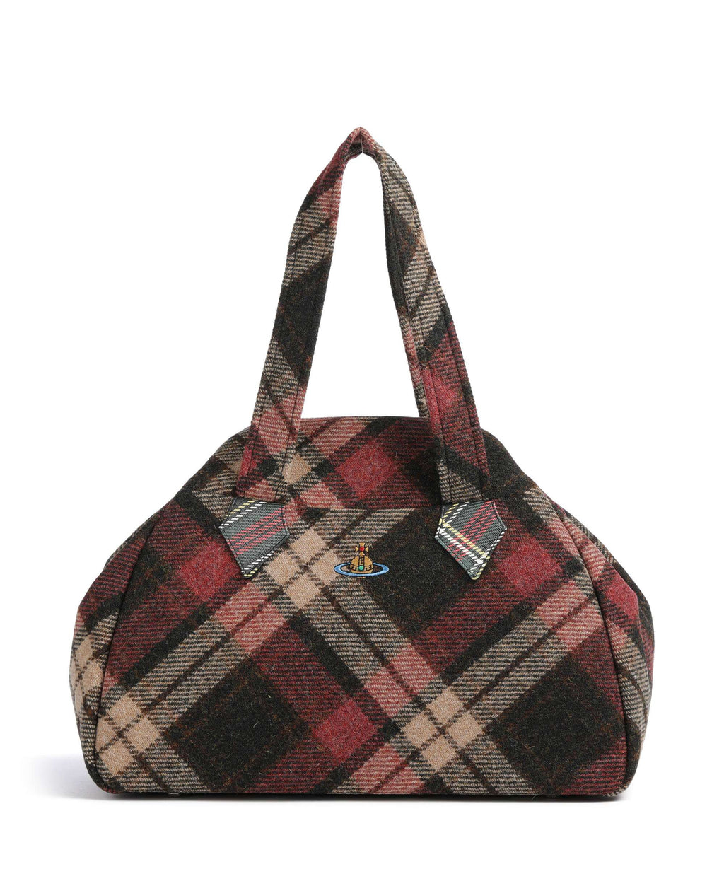 Vivienne Westwood Archive Harris Tweed Check Large Tote bag light check